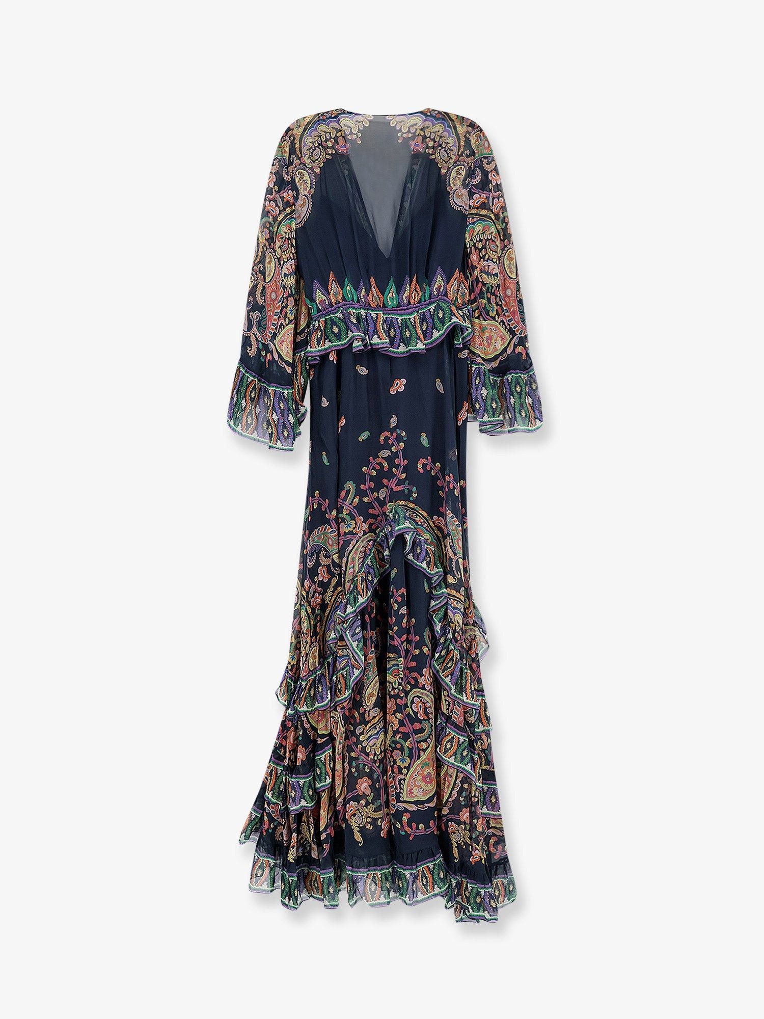 Etro Multicolor Silk Long Dress Size M / US 6-8 / IT 42-44 - 2 Thumbnail