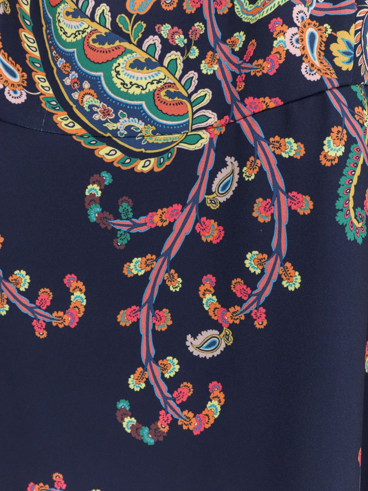 Etro Dress With Iconic Multicolor Print Size L / US 10 / IT 46 - 3 Thumbnail