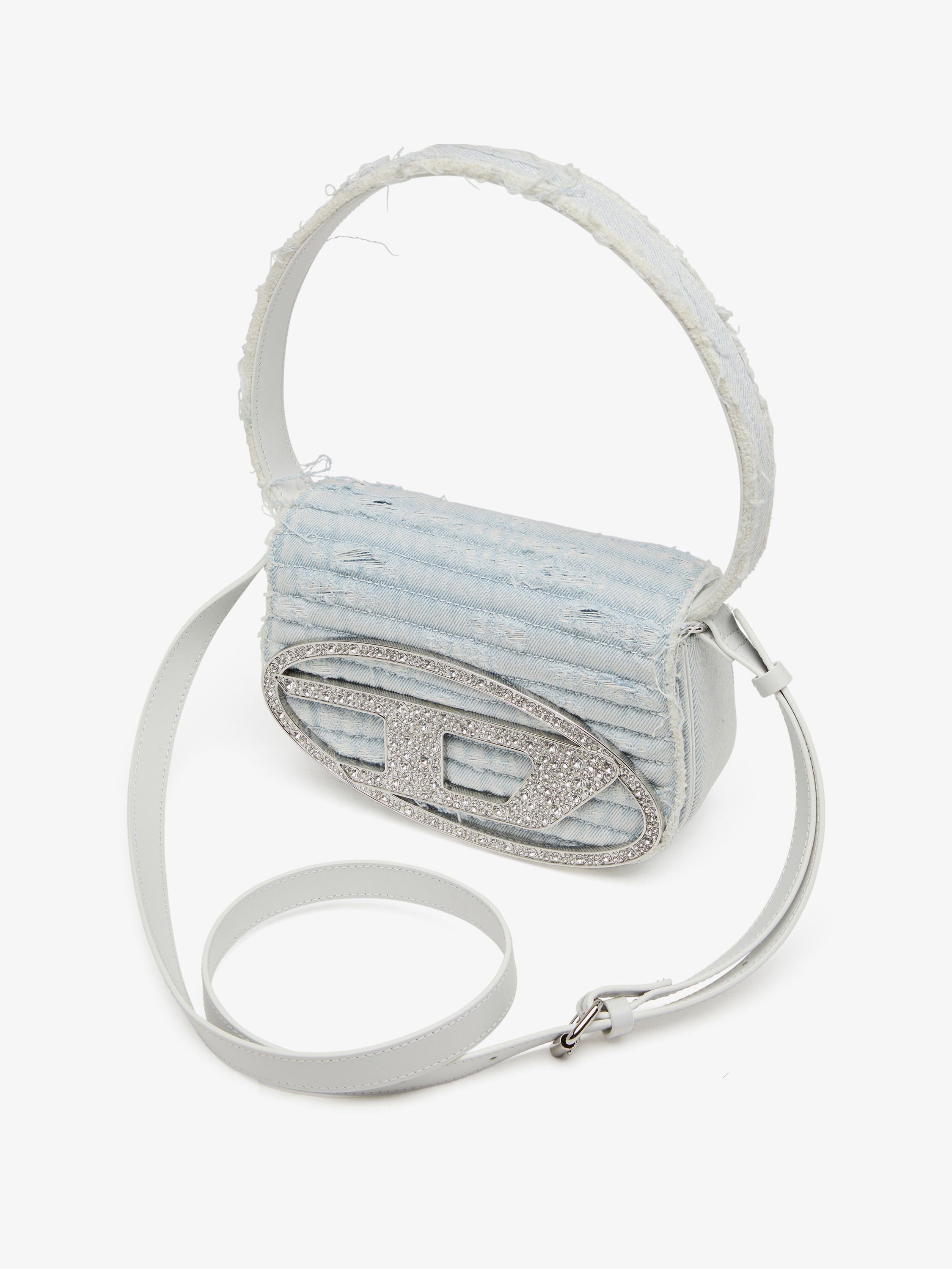 Diesel 1Dr Denim Shoulder Bag With Rhinestone D Logo Size ONE SIZE - 5 Thumbnail