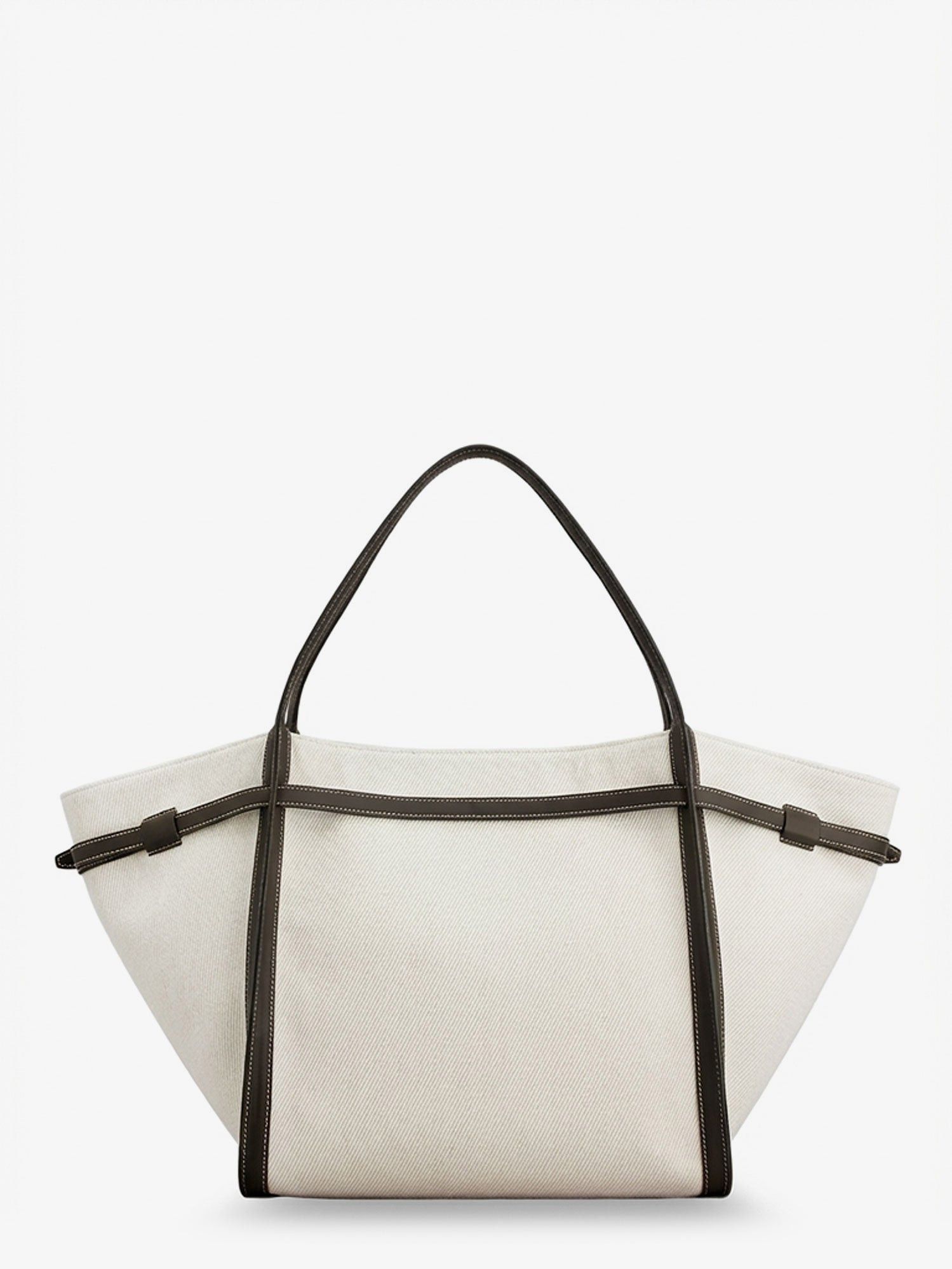 Tod's Tim Canvas And Leather Medium Shopping Bag Size ONE SIZE - 2 Thumbnail
