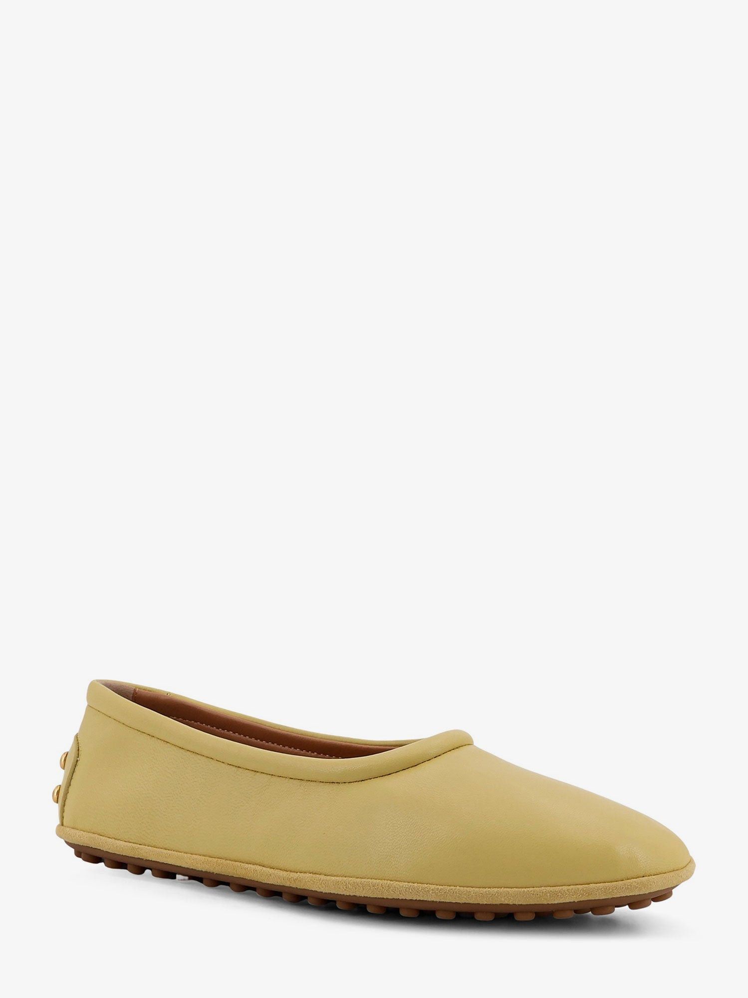 Tod's Leather Ballerina With Gomminos Detail On The Back Size US 8 / IT 38 - 2 Thumbnail