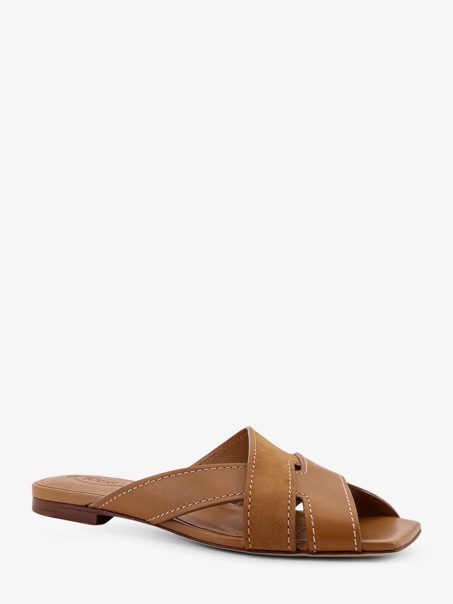 Tod's Leather Sandals With Suede Detail Size US 10 / IT 40 - 2 Thumbnail