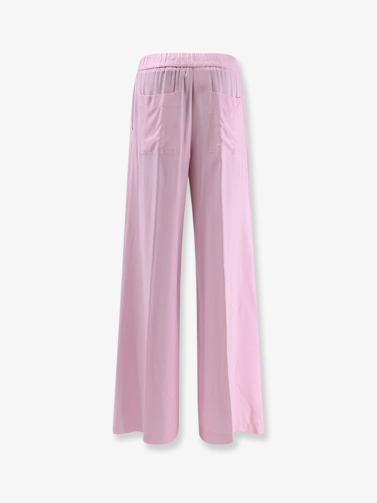 Nude Viscose Trousers Size 28" / US 6 / IT 42 - 2 Thumbnail