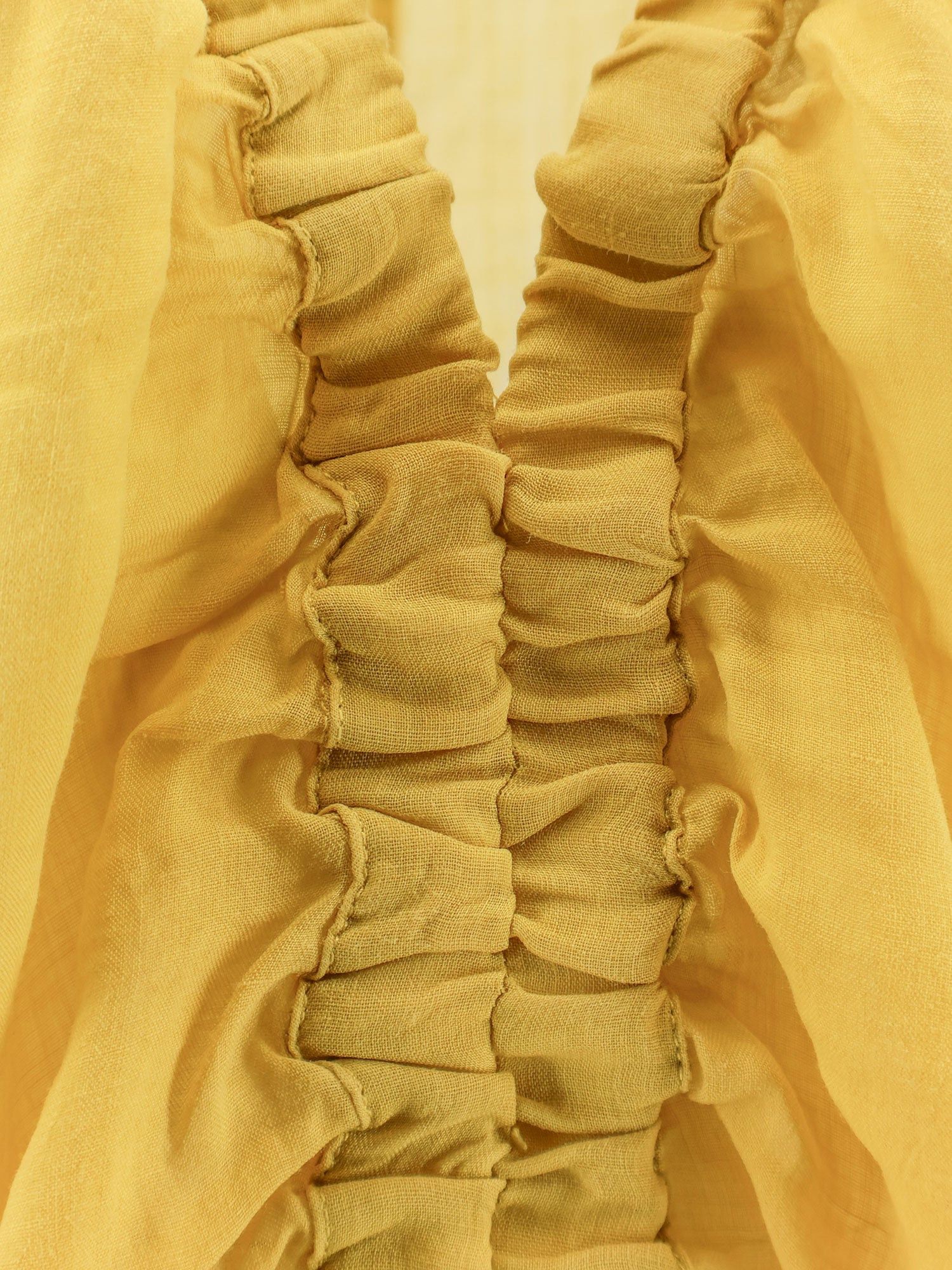 Nude Linen Blend Shirt Size XS / US 0-2 / IT 36-38 - 3 Thumbnail