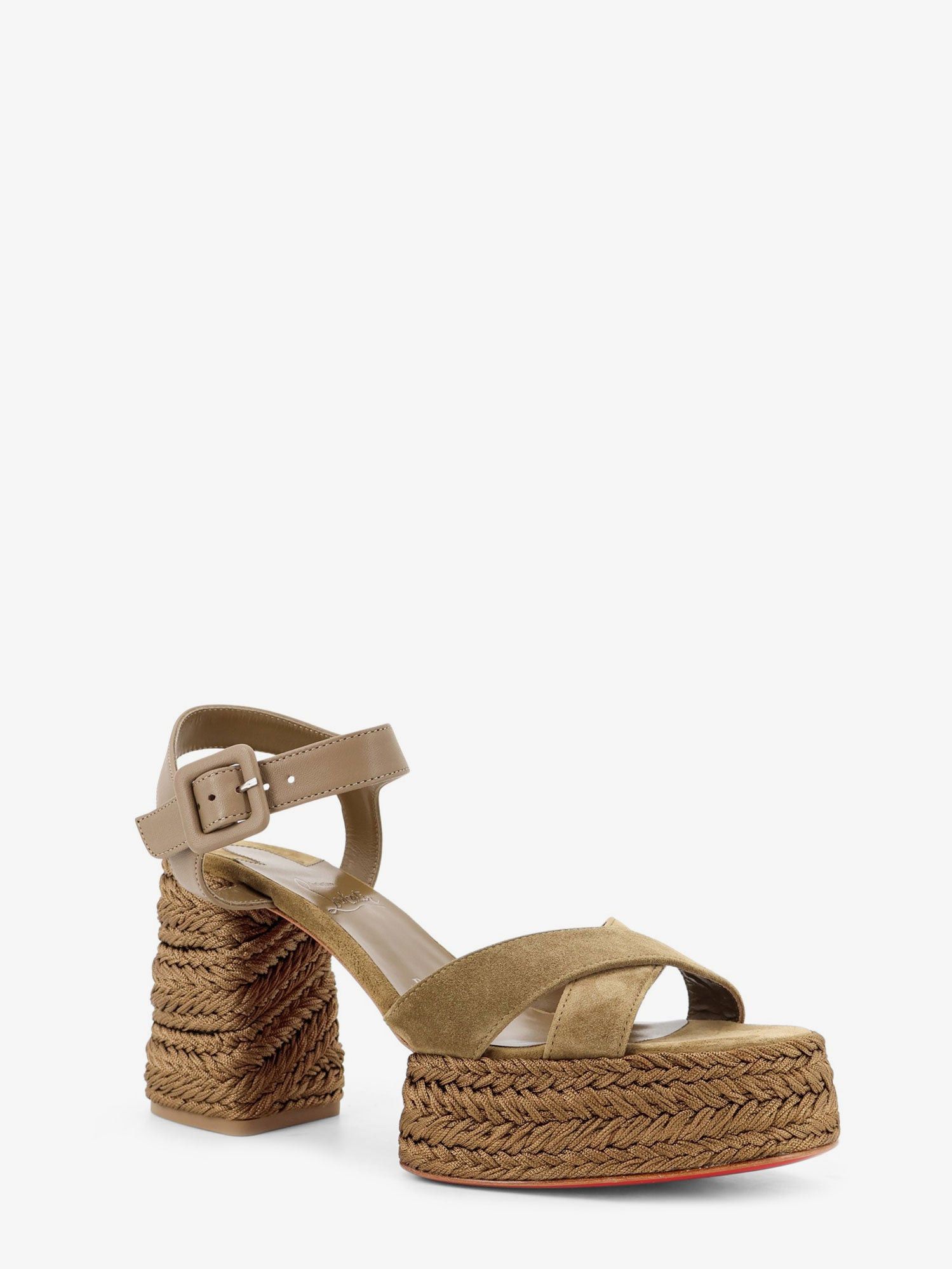 Christian Louboutin Calakala 85 Leather Sandals Size US 11 / IT 41 - 2 Thumbnail