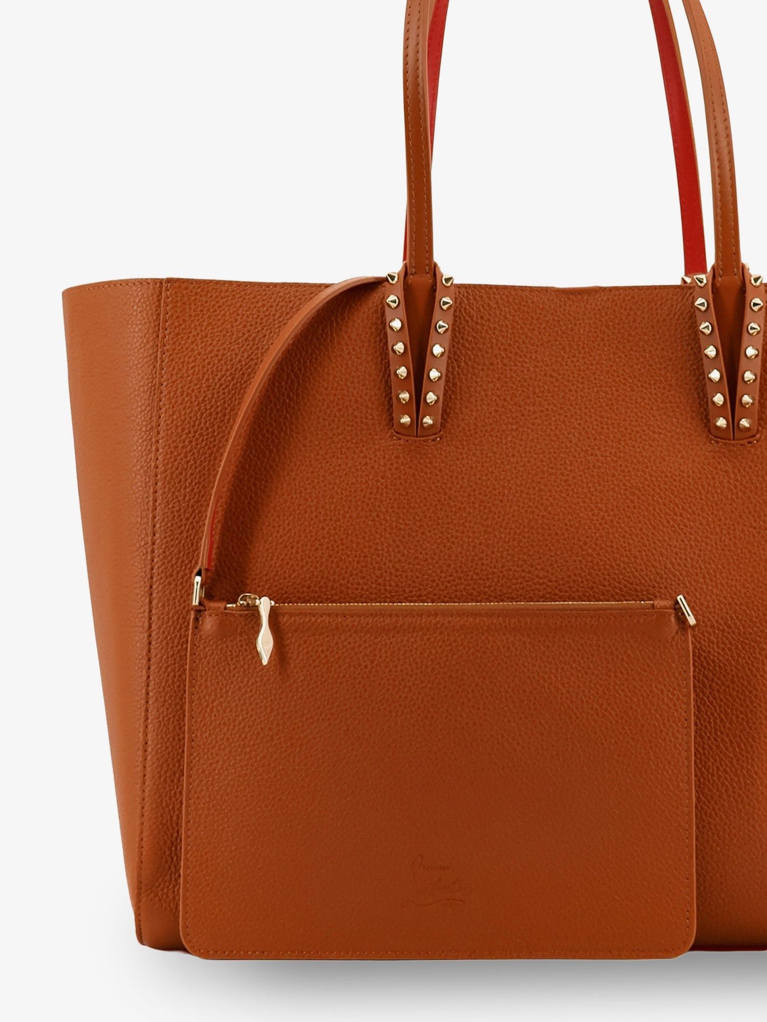 Christian Louboutin Cabata Studded Leather Shoulder Bag Size ONE SIZE - 4 Thumbnail