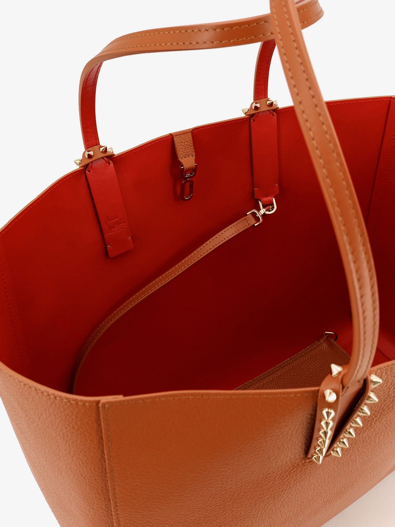 Christian Louboutin Cabata Studded Leather Shoulder Bag Size ONE SIZE - 5 Thumbnail