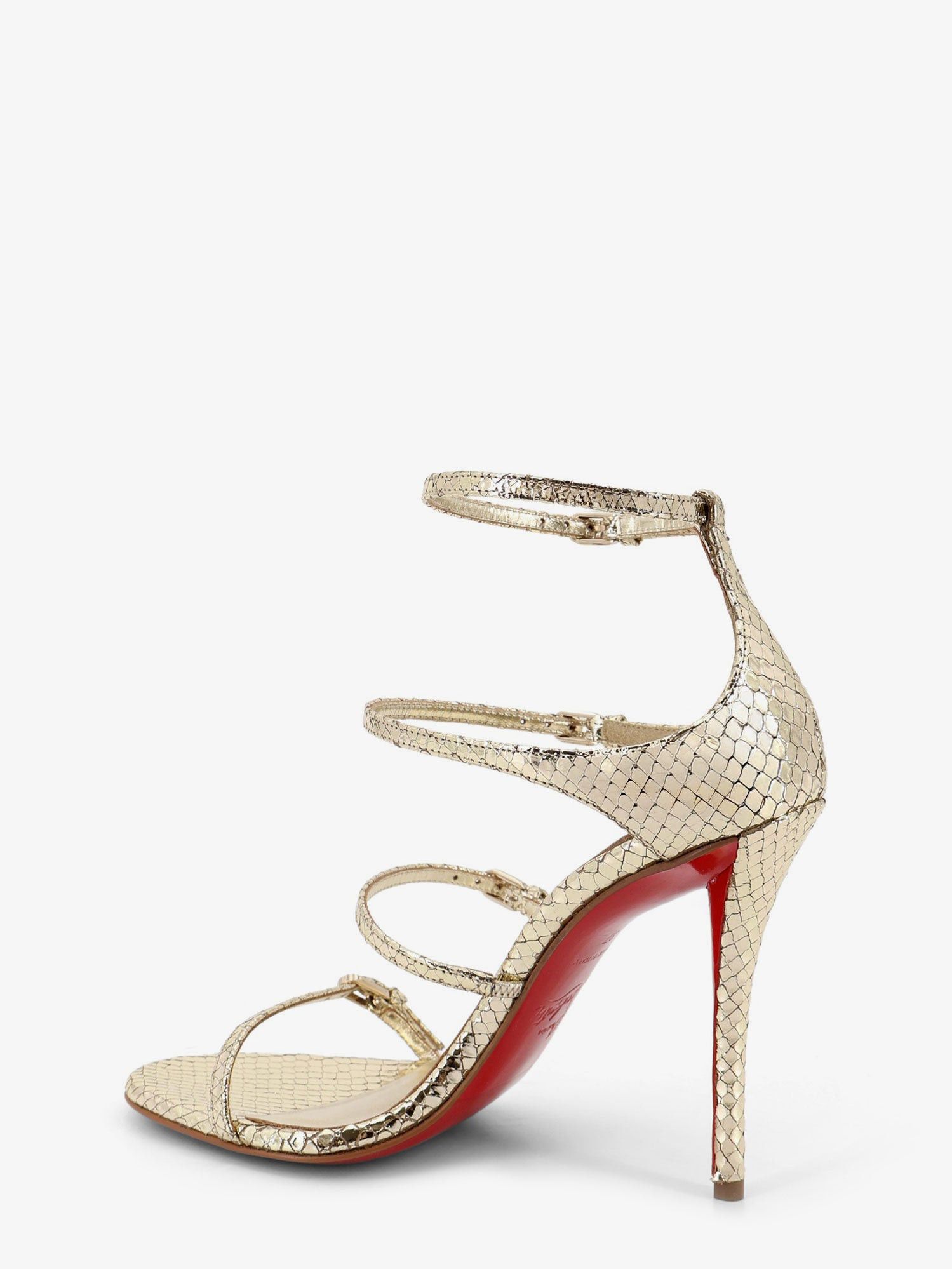 Christian Louboutin Millenium 100 Python Leather Sandals Size US 8 / IT 38 - 3 Thumbnail