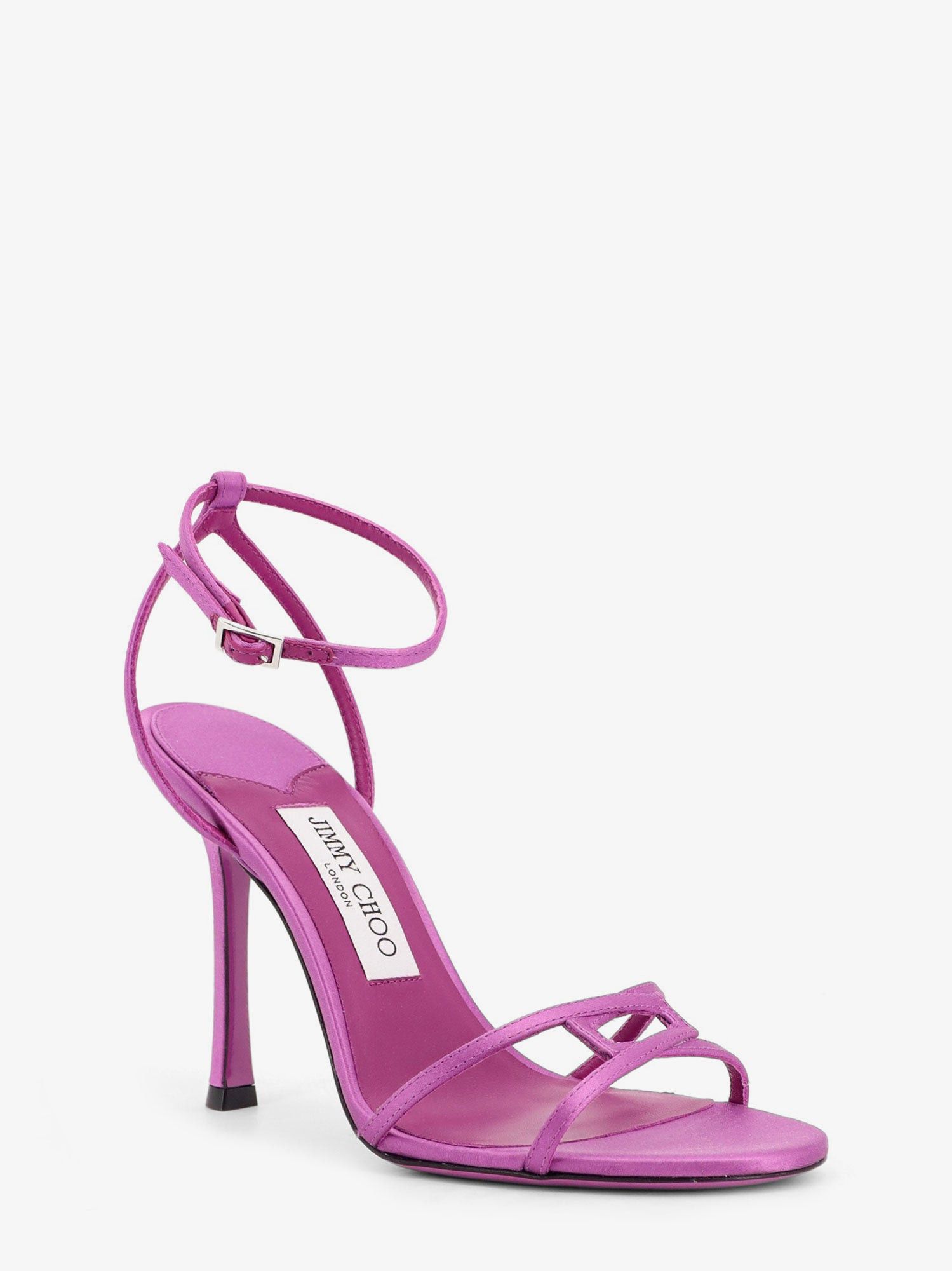 Jimmy Choo Leo Satin Sandals Size US 7 / IT 37 - 2 Thumbnail