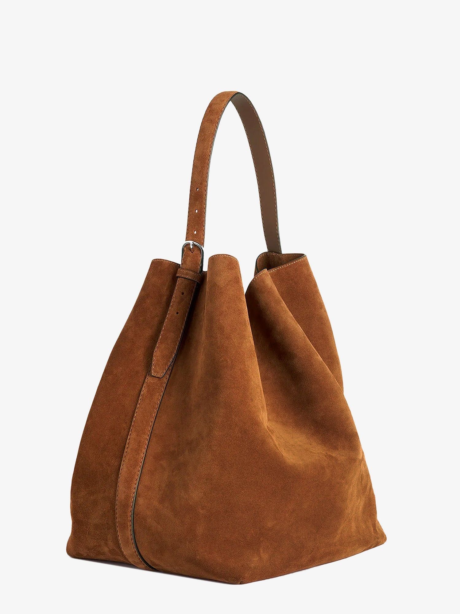 Toteme Suede Belted Tote Shoulder Bag Size ONE SIZE - 2 Thumbnail