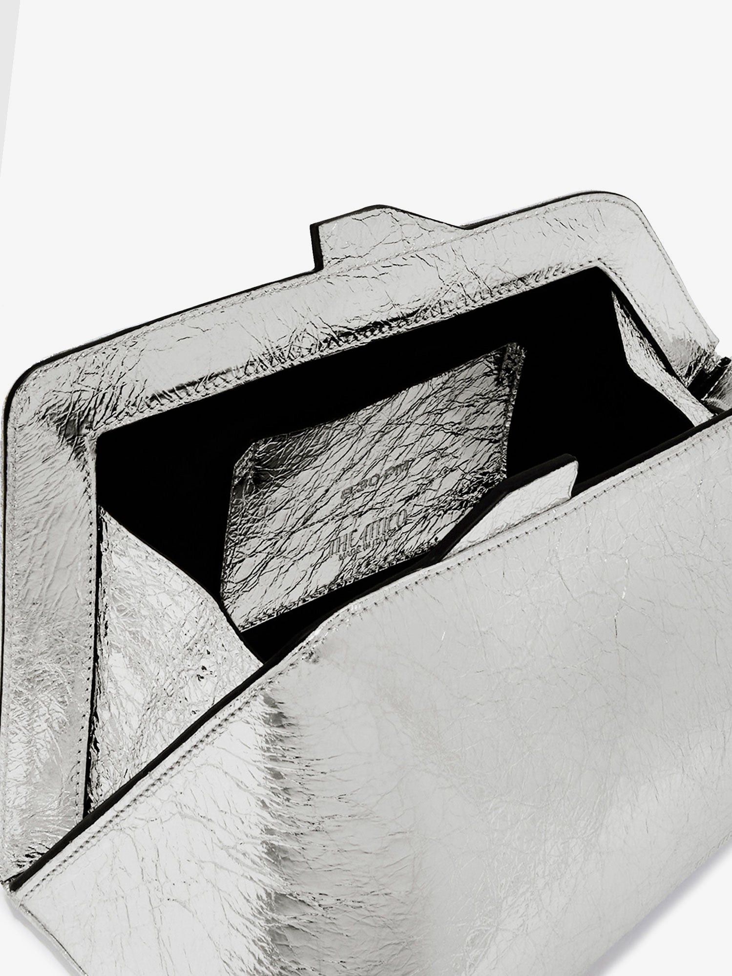 The Attico 8.30 Pm Laminated Leather Clutch Bag With Logo Engraved On The Bottom Size ONE SIZE - 4 Thumbnail