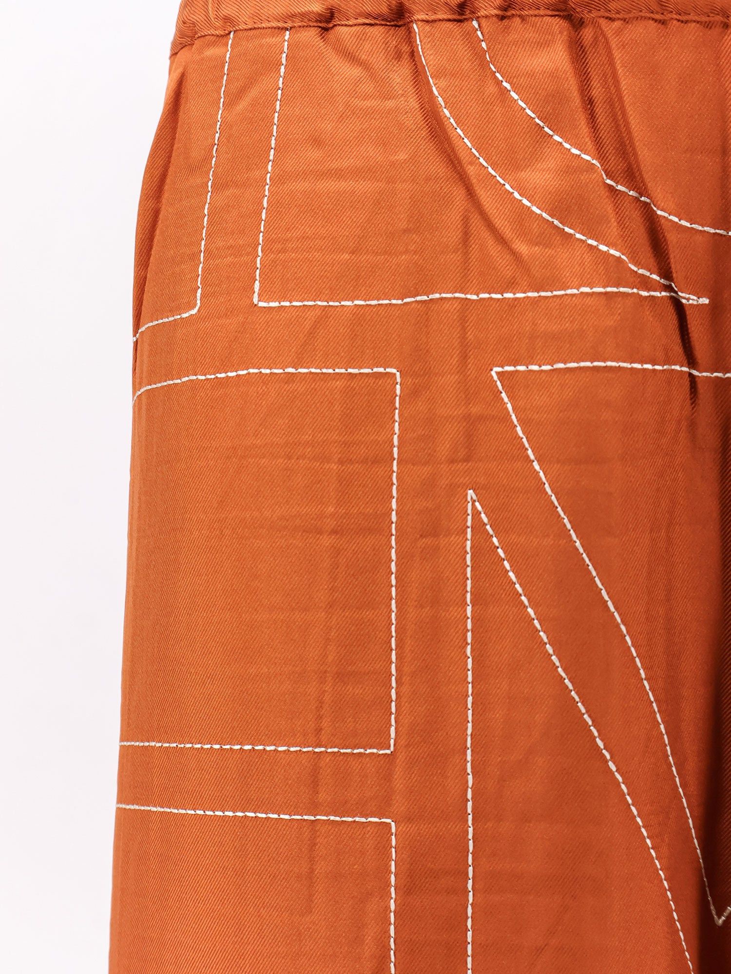 Toteme Silk Trousers With Monogram Logo Embroidery Size 25" / US 0 / IT 36 - 5 Thumbnail