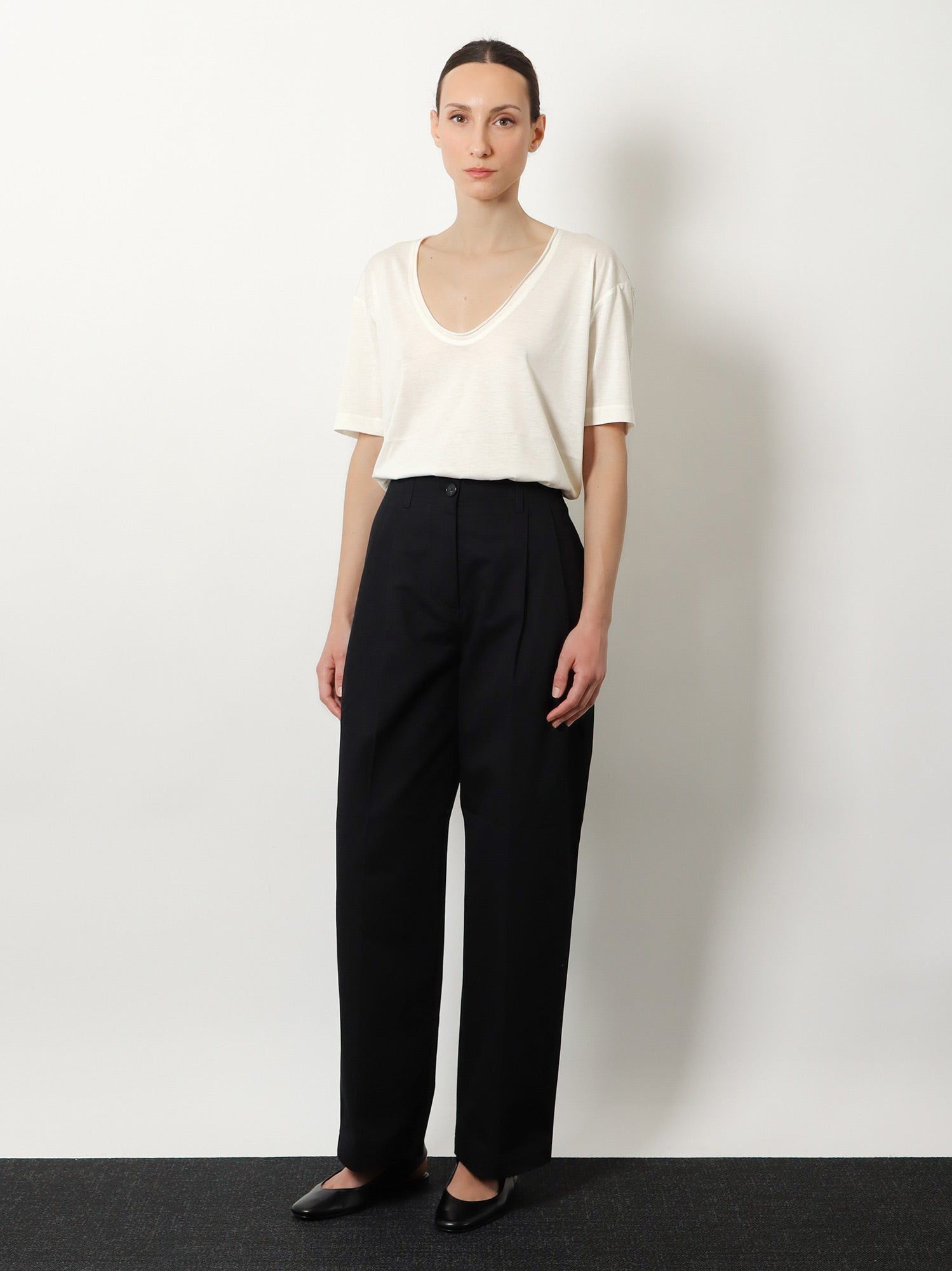 Toteme Relaxed Cotton Trousers Size 26" / US 2 / IT 38 - 4 Thumbnail
