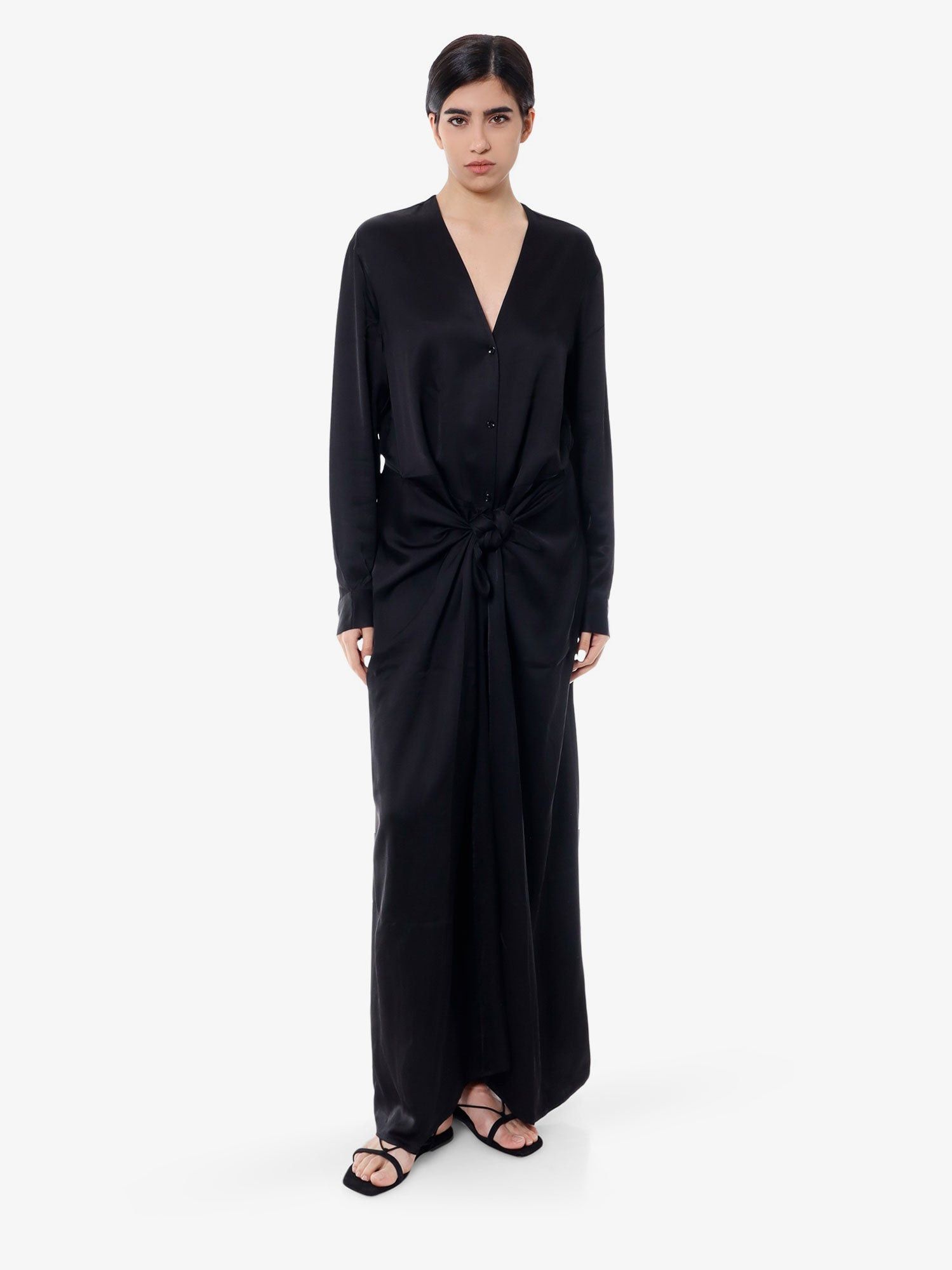 Toteme Viscose Long Dress Size XS / US 0-2 / IT 36-38 - 2 Thumbnail