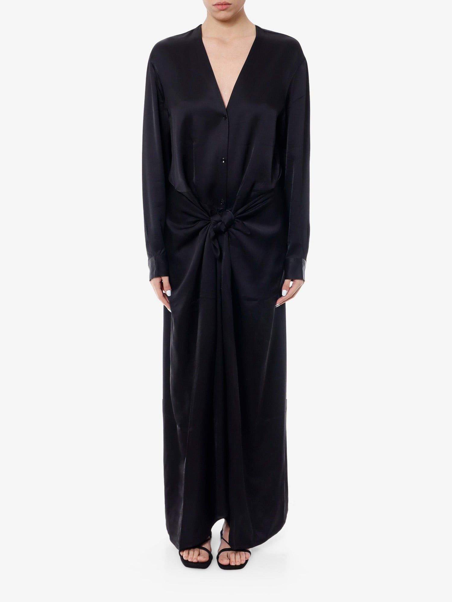 Toteme Viscose Long Dress Size XS / US 0-2 / IT 36-38 - 3 Thumbnail