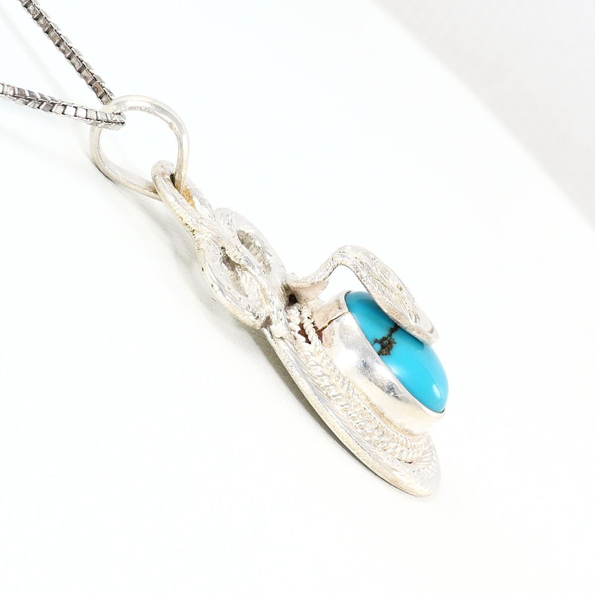 Other Other Silver 925 Turquoise Necklace Precious Metal Necklace DUTY FREE for USA Size ONE SIZE - 2 Thumbnail
