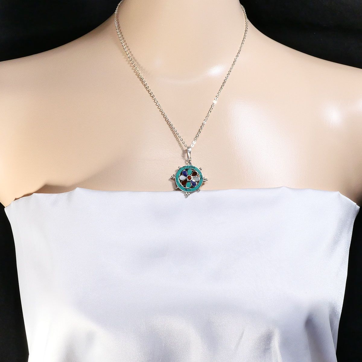 Other Other Silver 925 Natural Stone Necklace Precious Metal Necklace DUTY FREE for USA Size ONE SIZE - 5 Thumbnail
