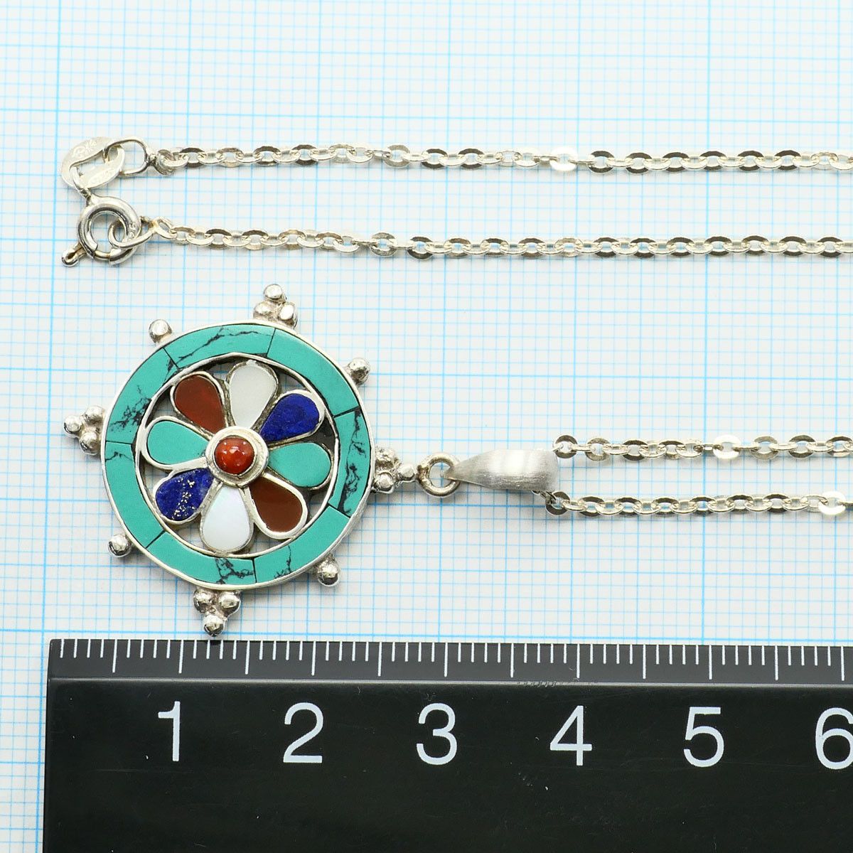 Other Other Silver 925 Natural Stone Necklace Precious Metal Necklace DUTY FREE for USA Size ONE SIZE - 4 Thumbnail