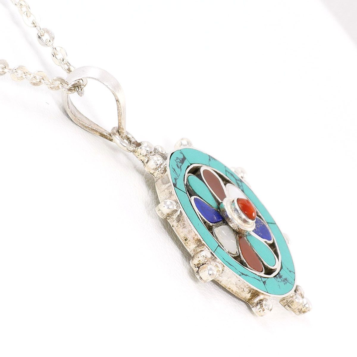 Other Other Silver 925 Natural Stone Necklace Precious Metal Necklace DUTY FREE for USA Size ONE SIZE - 2 Thumbnail