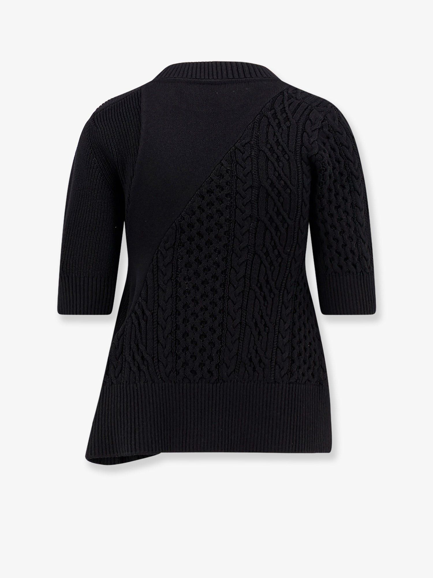 Sacai Cotton Blend Asymmetrical Sweater Size S / US 4 / IT 40 - 2 Thumbnail