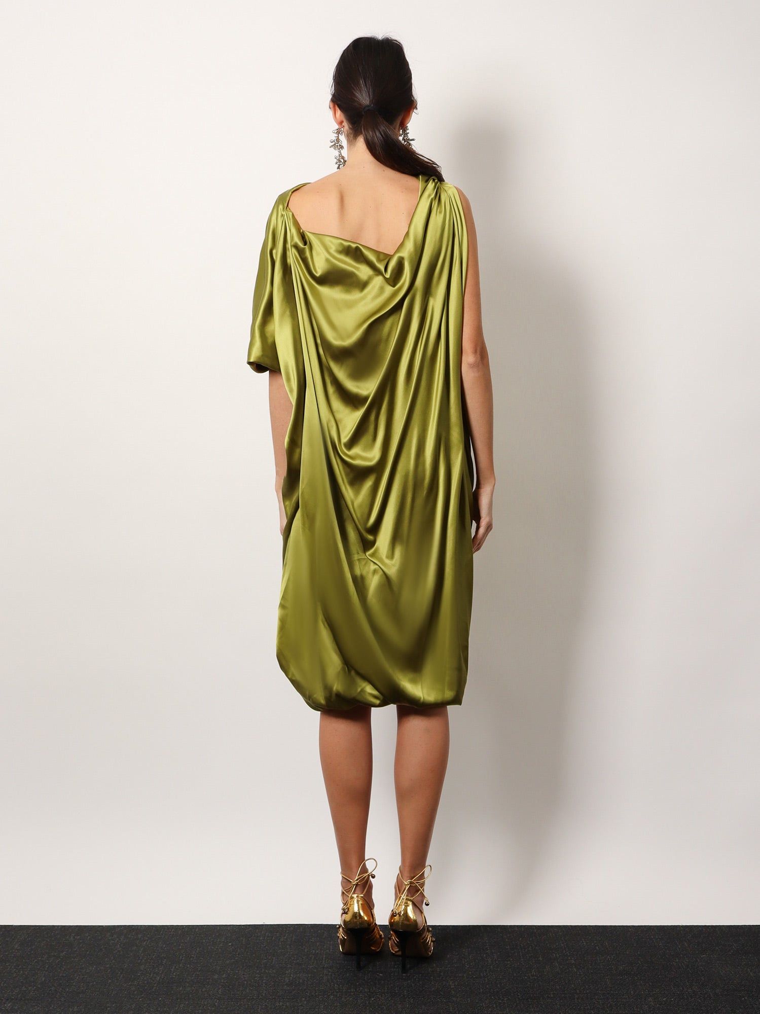 Dries Van Noten Dalant Silk Dress With Lateral Knot Size M / US 6-8 / IT 42-44 - 5 Thumbnail
