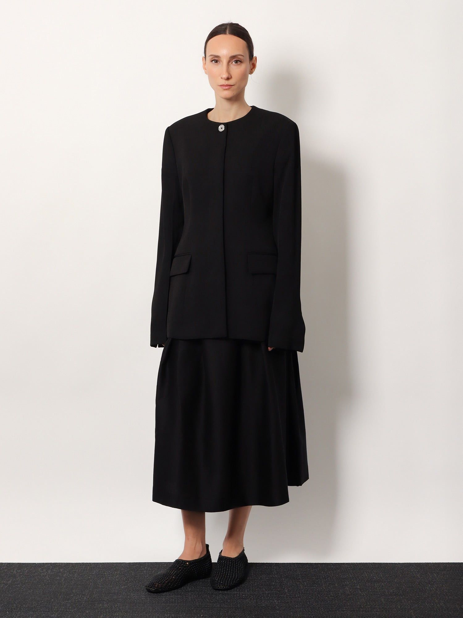 Toteme Wool And Silk Midi Dress Size 26" / US 2 / IT 38 - 4 Thumbnail