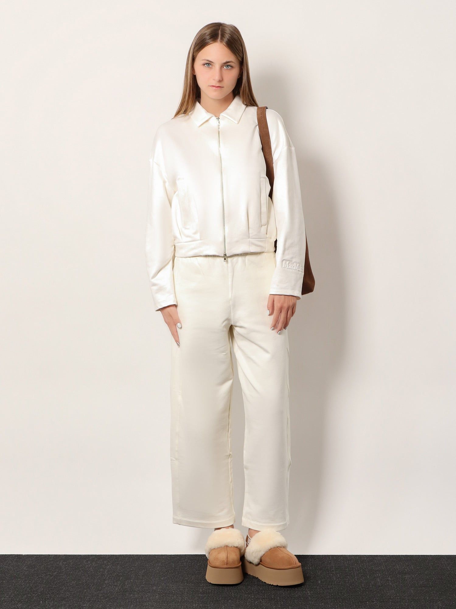 Max Mara Argenta Silk And Cotton Sweatshirt Size L / US 10 / IT 46 - 4 Thumbnail