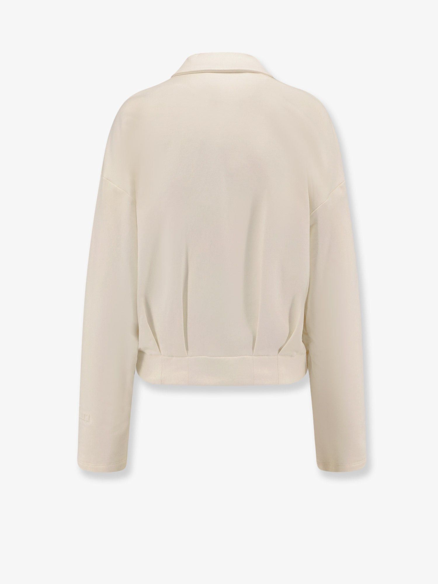 Max Mara Argenta Silk And Cotton Sweatshirt Size L / US 10 / IT 46 - 2 Thumbnail