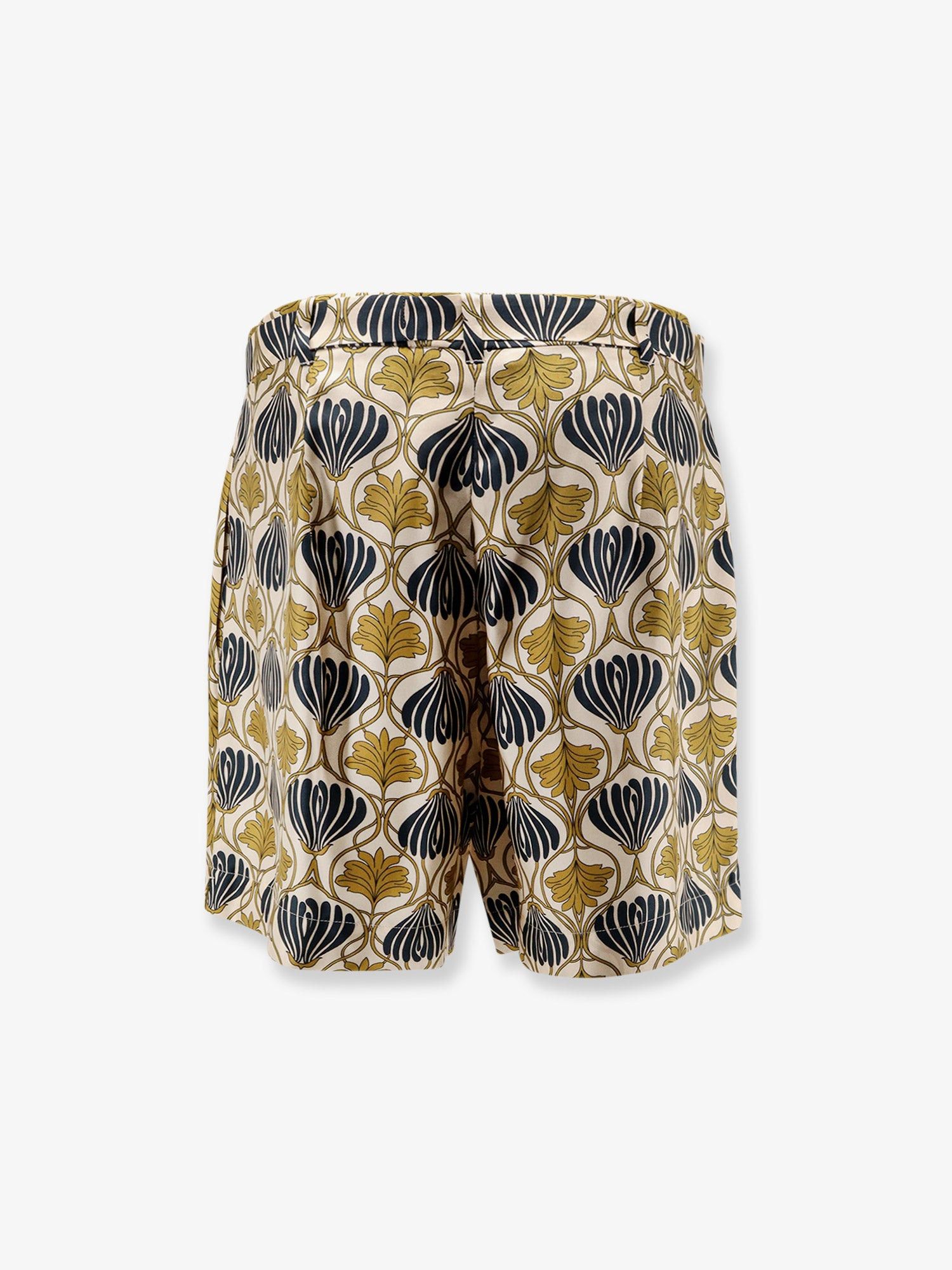 Max Mara Metello Multicolor Silk Shorts Size 28" / US 6 / IT 42 - 2 Thumbnail