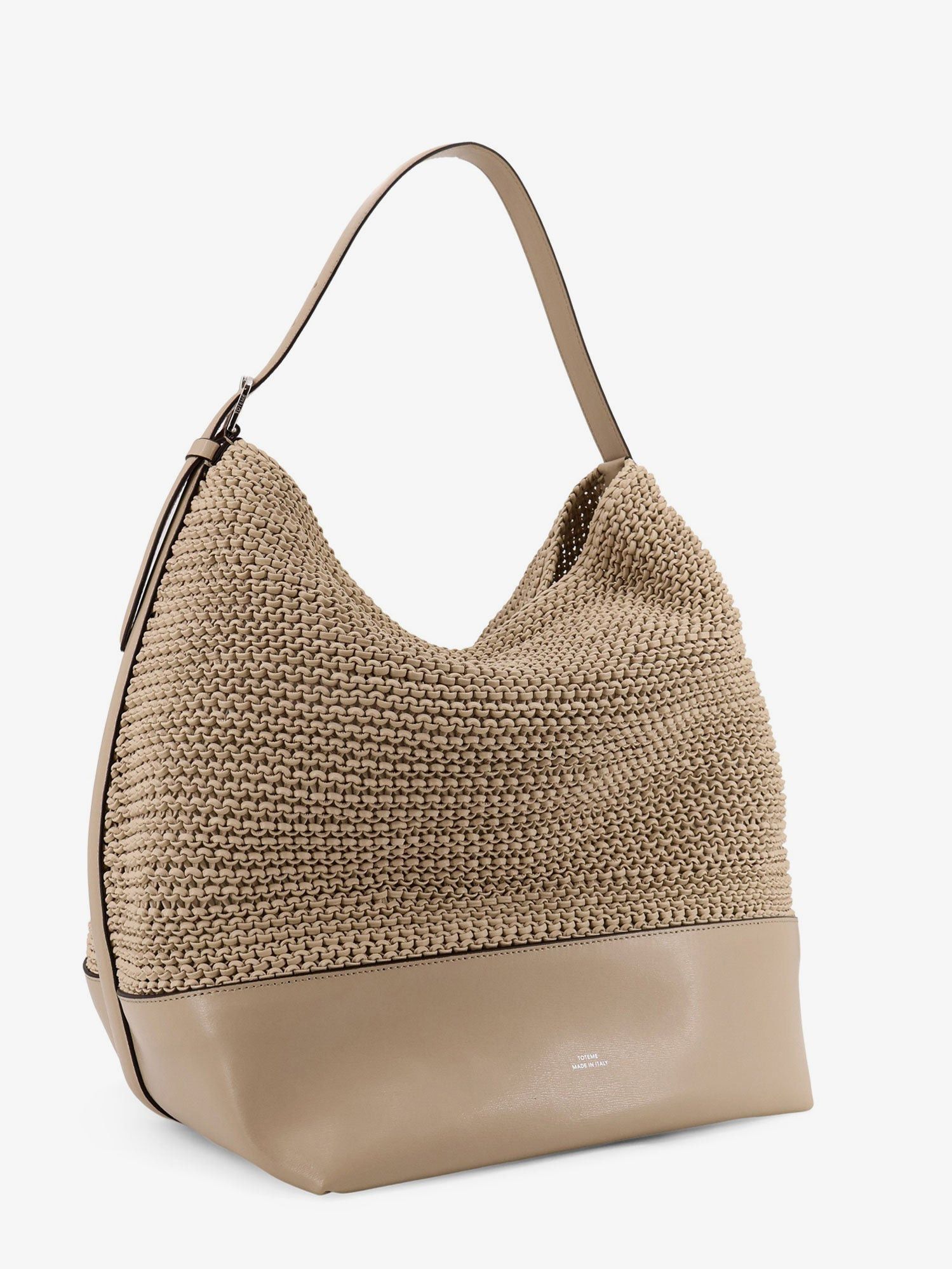 Toteme Leather Shoulder Bag With Woven Pattern Size ONE SIZE - 3 Thumbnail