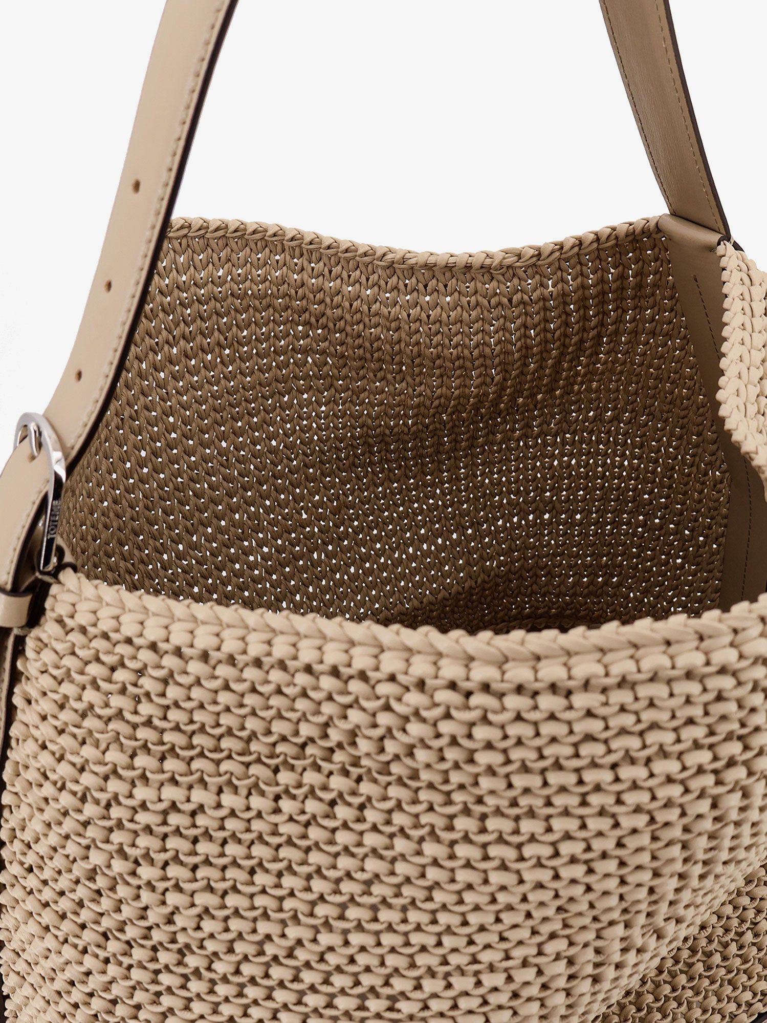 Toteme Leather Shoulder Bag With Woven Pattern Size ONE SIZE - 5 Thumbnail