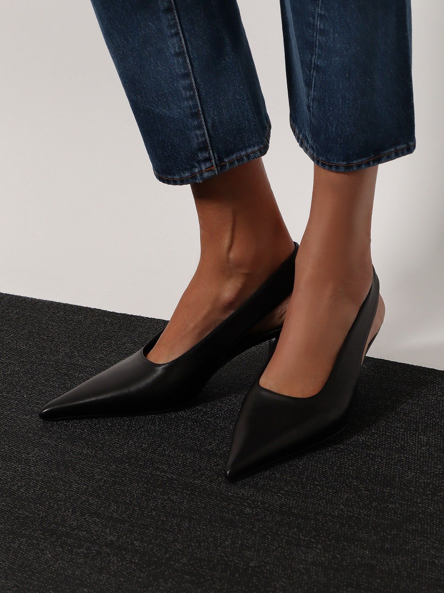 Toteme Slingback Decollete In Pelle Con Effetto Cocco Size US 10 / IT 40 - 2 Thumbnail