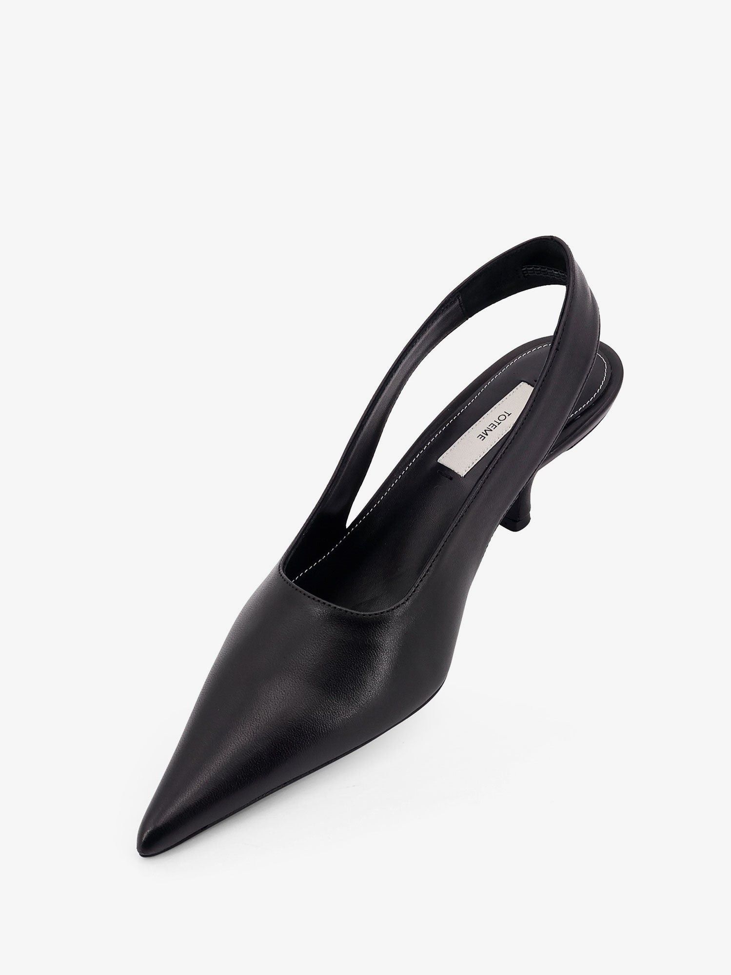 Toteme Slingback Decollete In Pelle Con Effetto Cocco Size US 10 / IT 40 - 5 Thumbnail