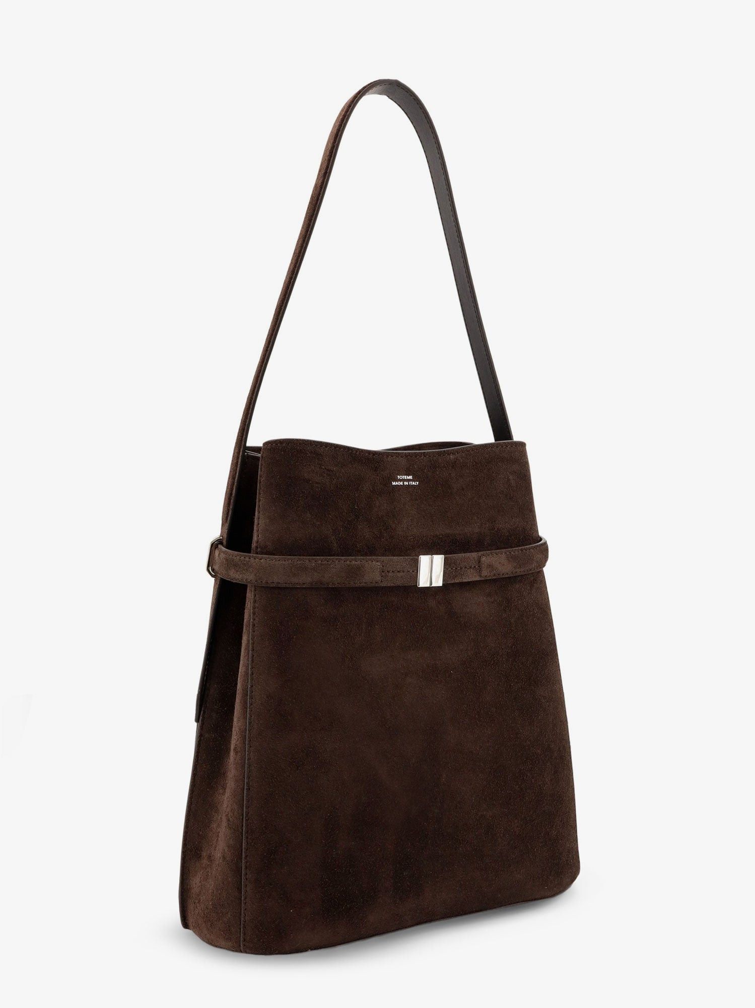 Toteme Suede Shoulder Bag With Metal Detail On The Front Size ONE SIZE - 2 Thumbnail