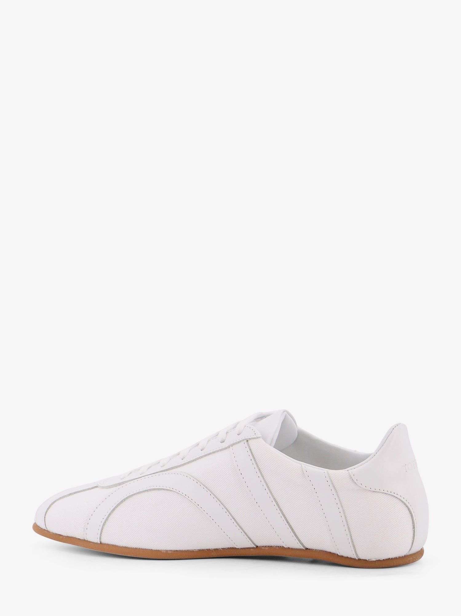 Toteme Canvas Low-Top Sneakers With Leather Profiles Size US 9 / IT 39 - 4 Thumbnail