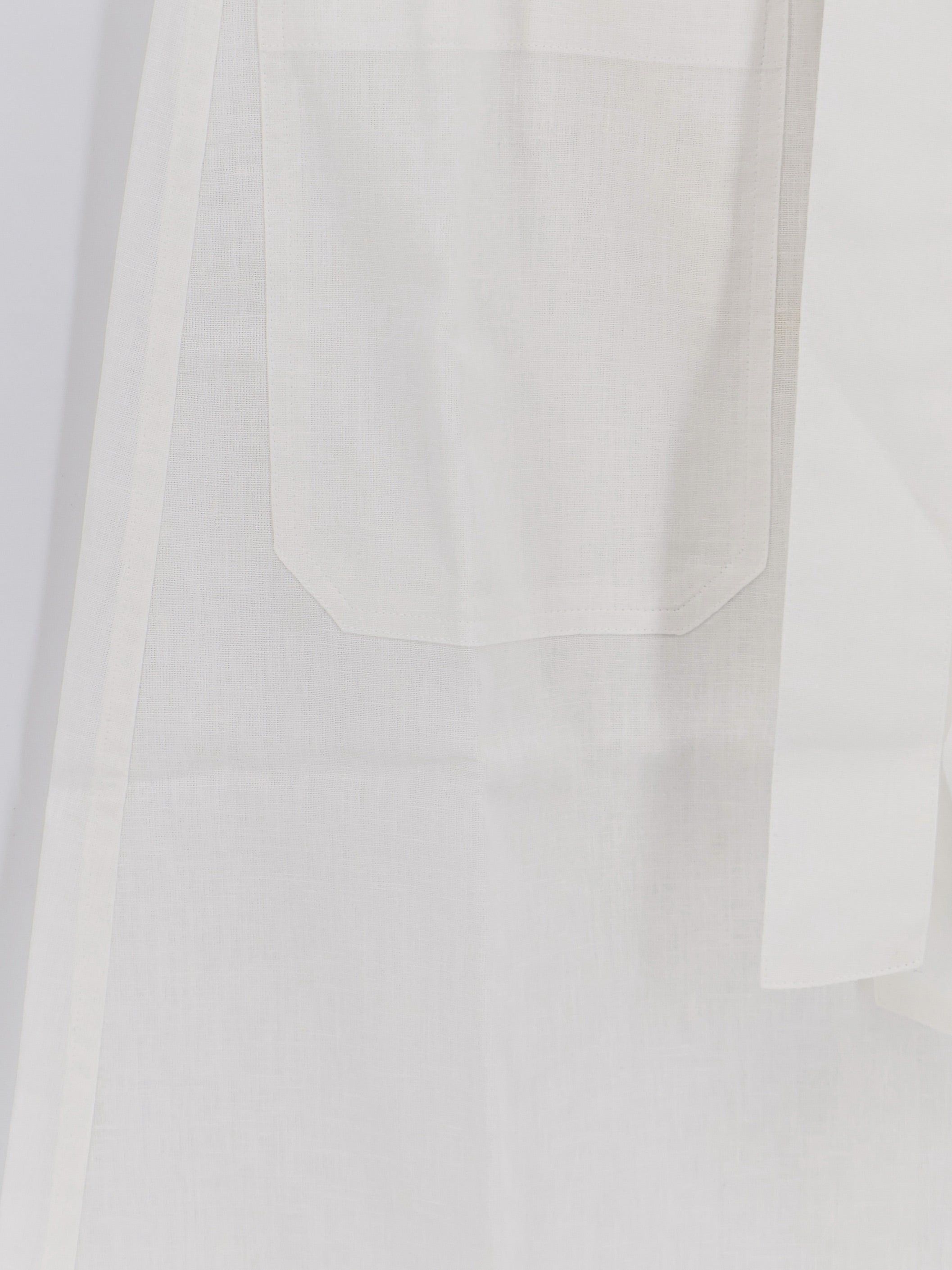 Toteme Tie-Waist Cotton And Linen Skirt Size 27" / US 4 / IT 40 - 3 Thumbnail