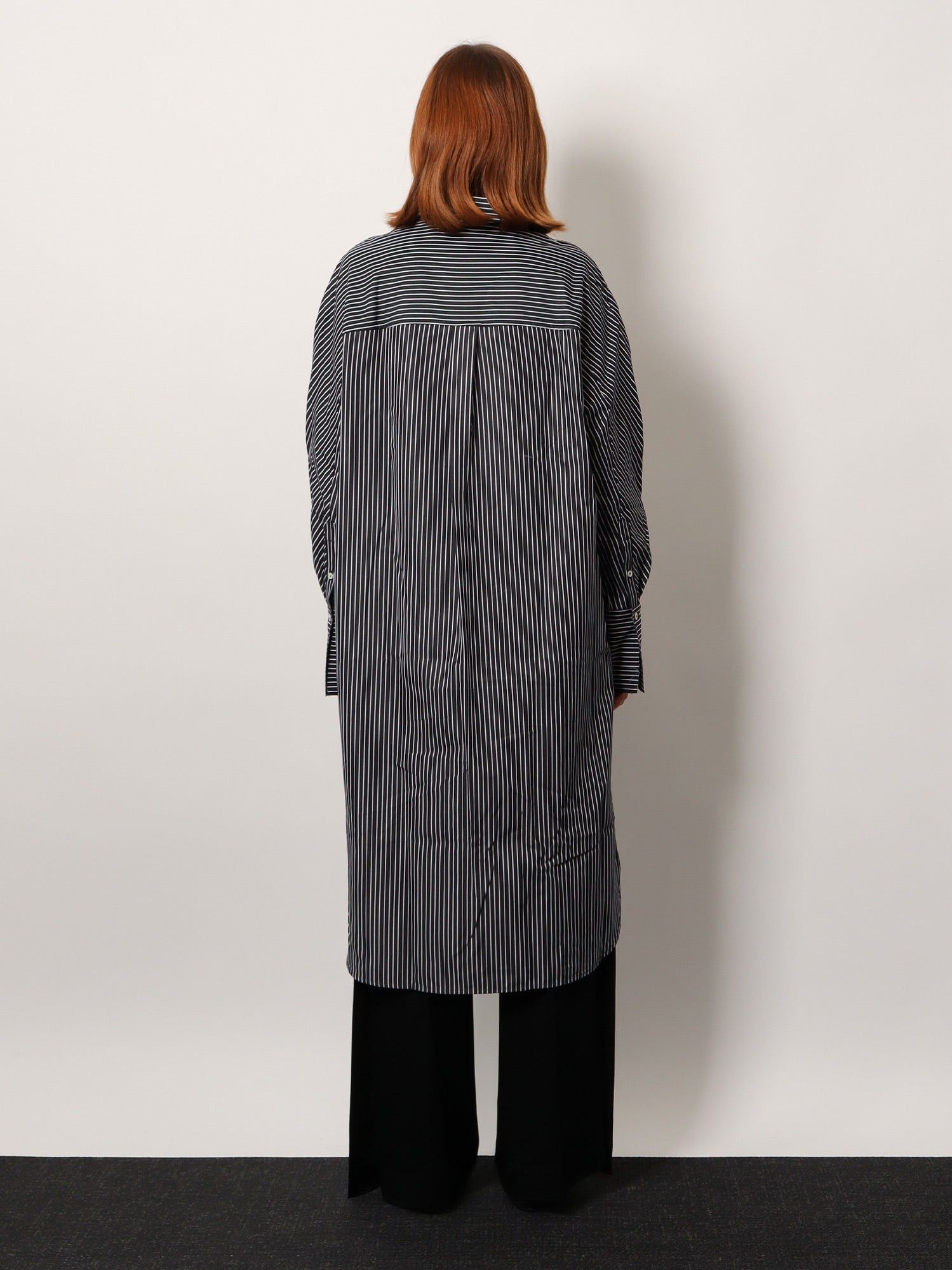 Toteme Striped Kimono-Sleeve Shirtdress Size M / US 6-8 / IT 42-44 - 3 Thumbnail