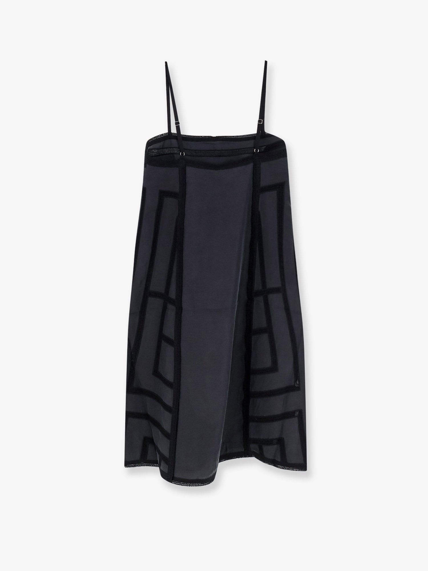 Toteme Short Silk Dress With All-Over Monogram Size M / US 6-8 / IT 42-44 - 2 Thumbnail