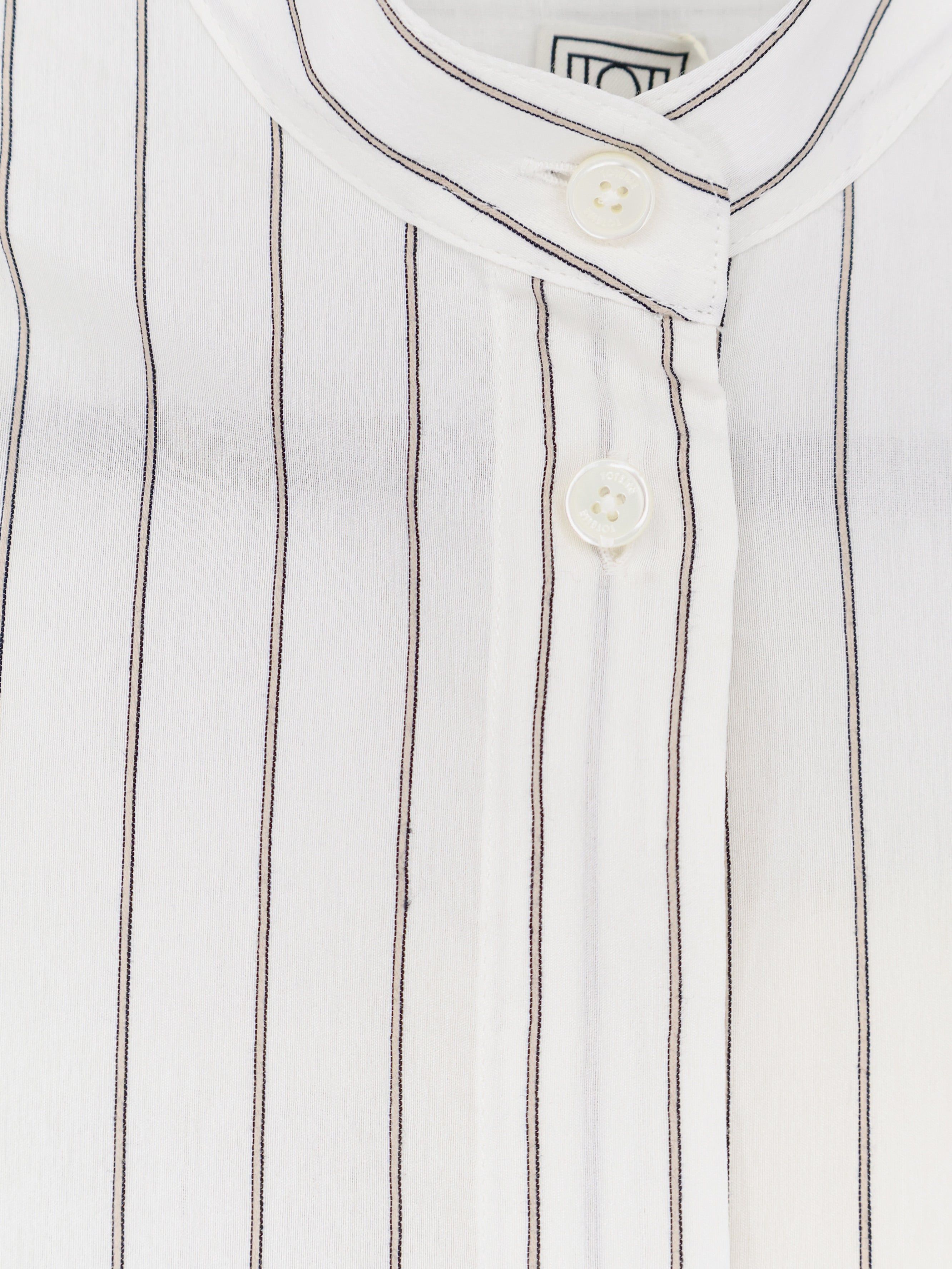 Toteme Striped Summer Viscose, Silk And Cotton Dress Size M / US 6-8 / IT 42-44 - 3 Thumbnail