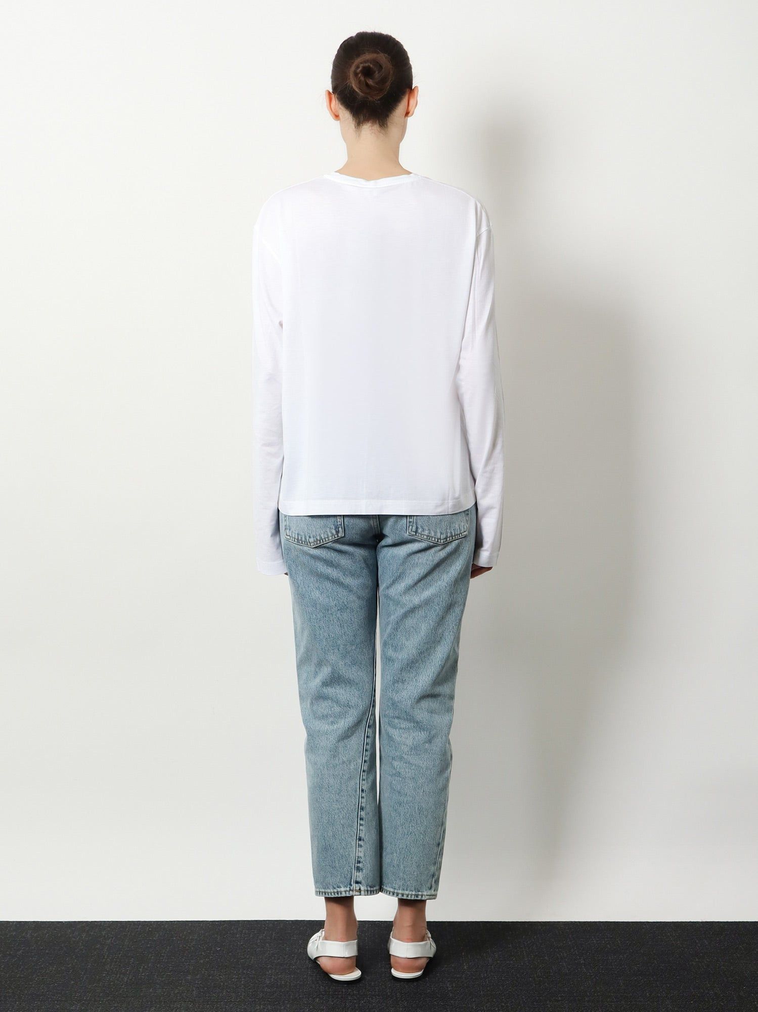 Toteme Classic Long-Sleeve Lyocell And Cotton T-Shirt Size L / US 10 / IT 46 - 5 Thumbnail