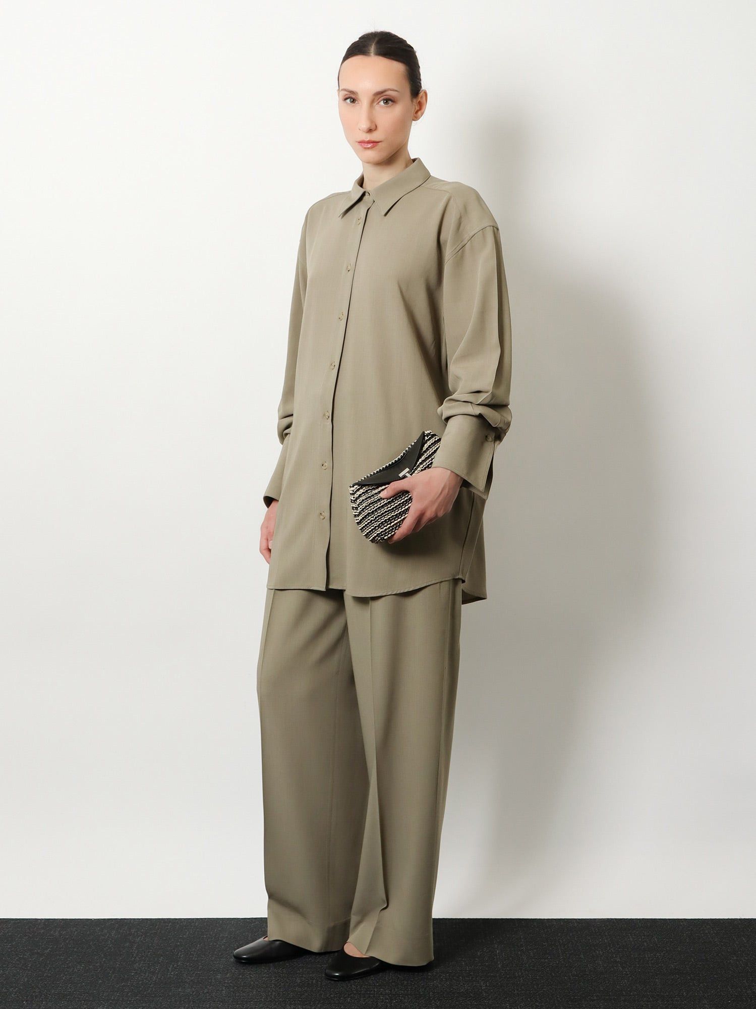 Toteme Viscose And Wool Shirt Size XS / US 0-2 / IT 36-38 - 2 Thumbnail