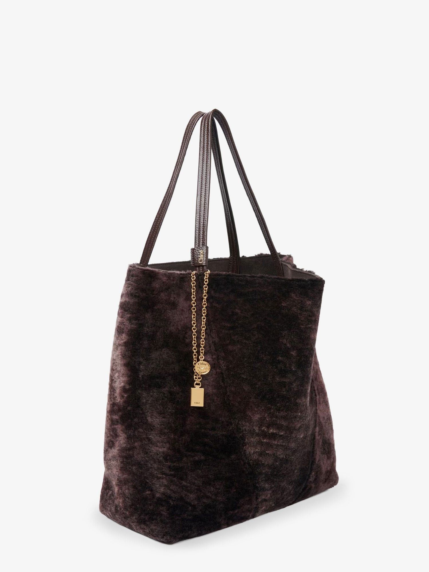 Chloe Spin Shearling Shoulder Bag Size ONE SIZE - 3 Thumbnail