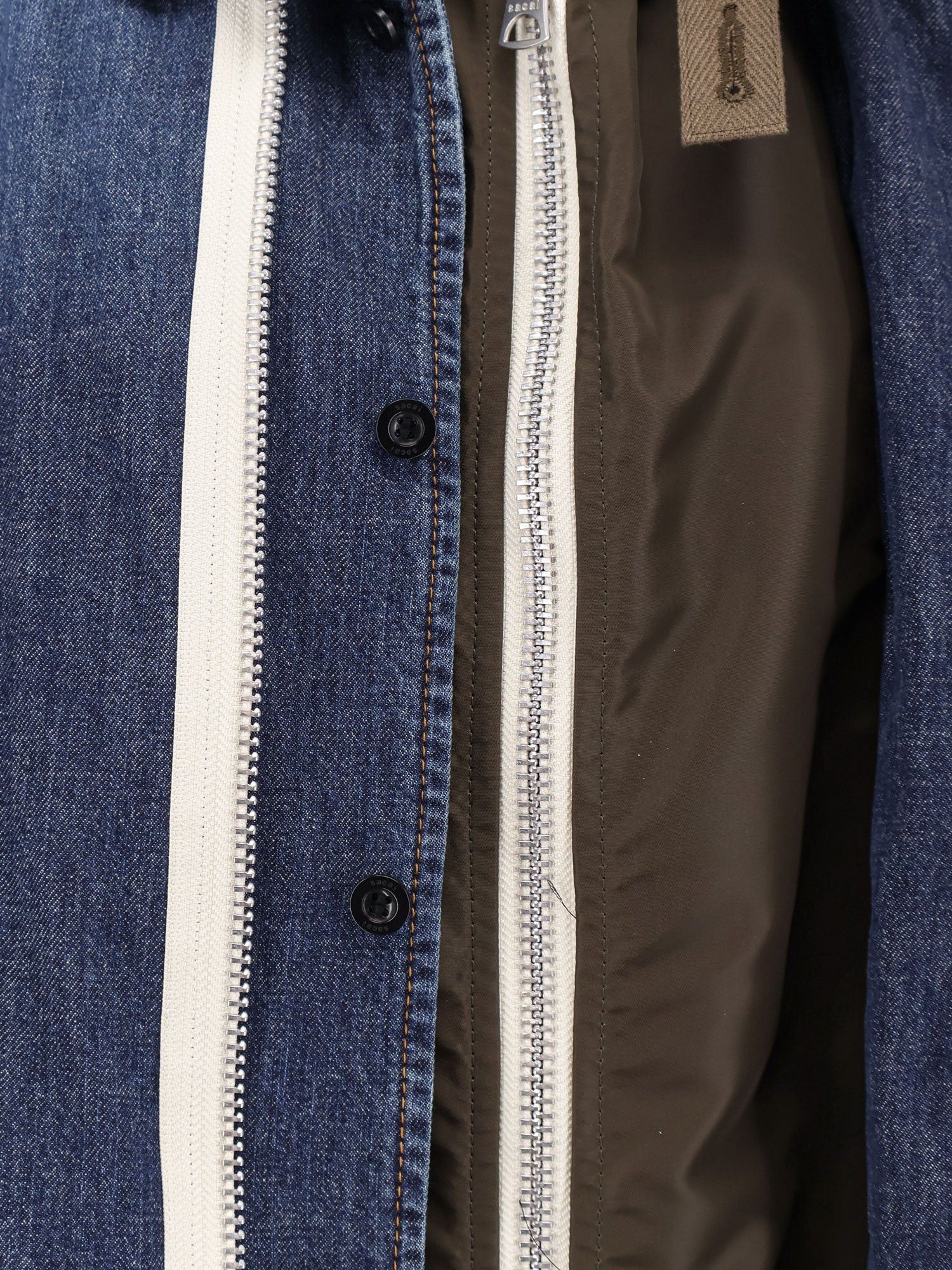 Sacai Denim Jacket With Nylon Inserts Size US S / EU 44-46 / 1 - 3 Thumbnail