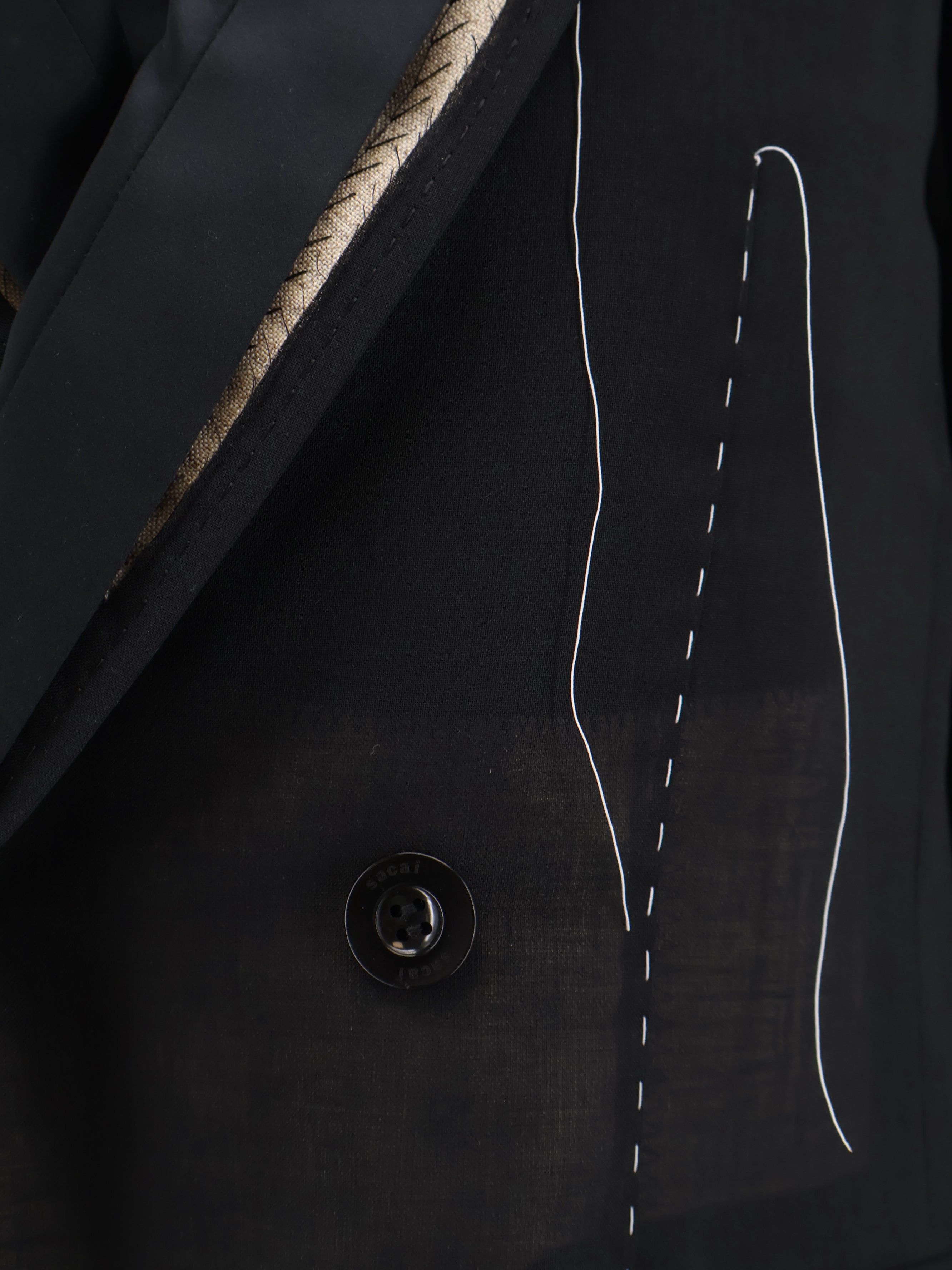 Sacai Silk And Organza Blazer Size M / US 6-8 / IT 42-44 - 3 Thumbnail