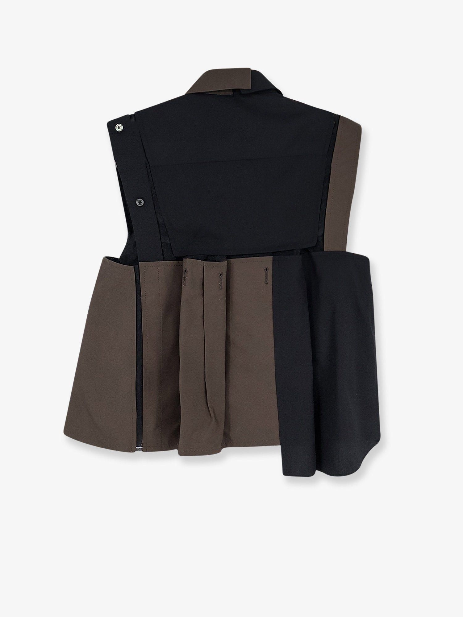 Sacai Patchwork Cotton Shirt Size S / US 4 / IT 40 - 2 Thumbnail