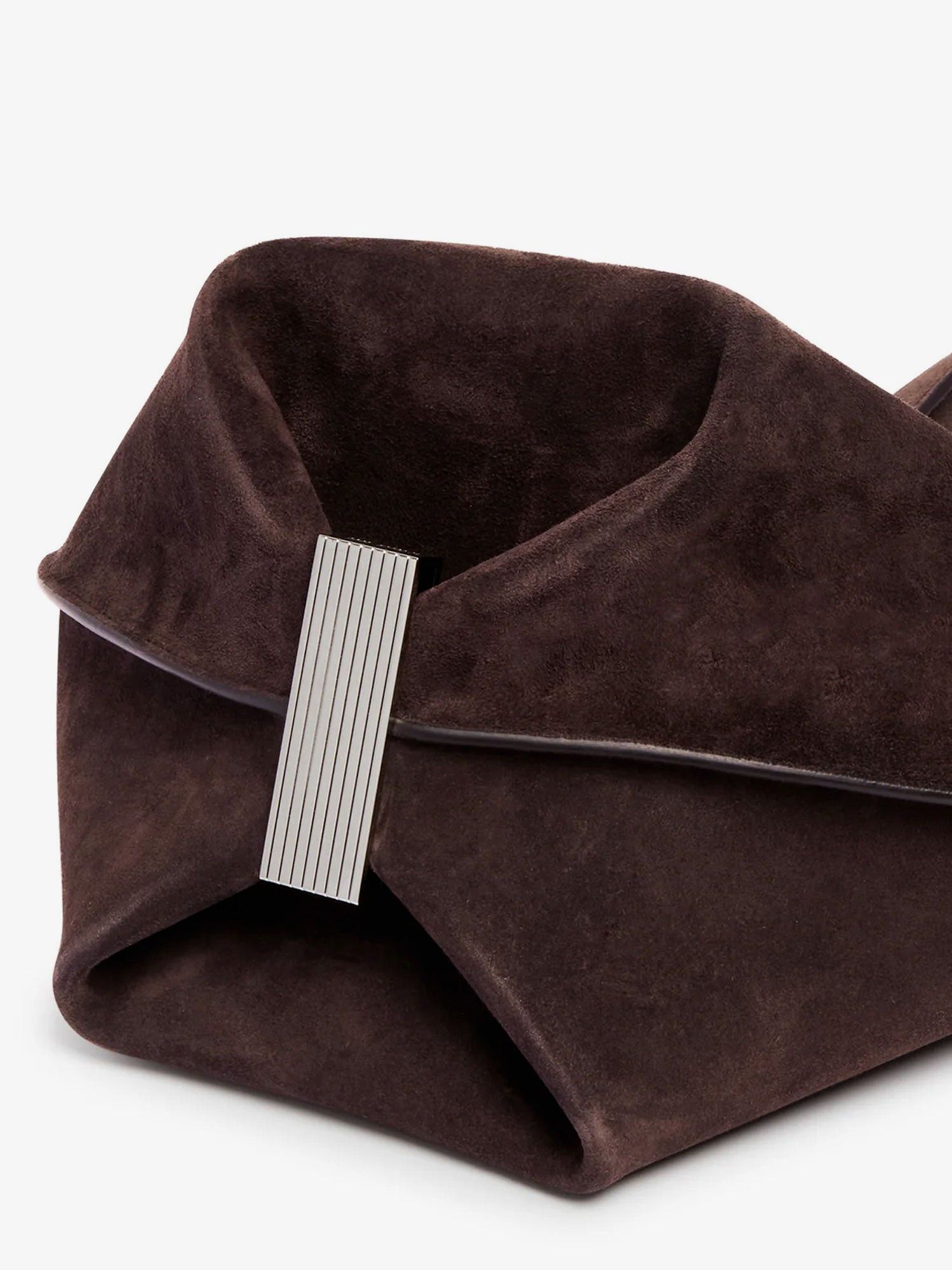 The Attico La Scoop Suede Shoulder Bag Size ONE SIZE - 4 Thumbnail