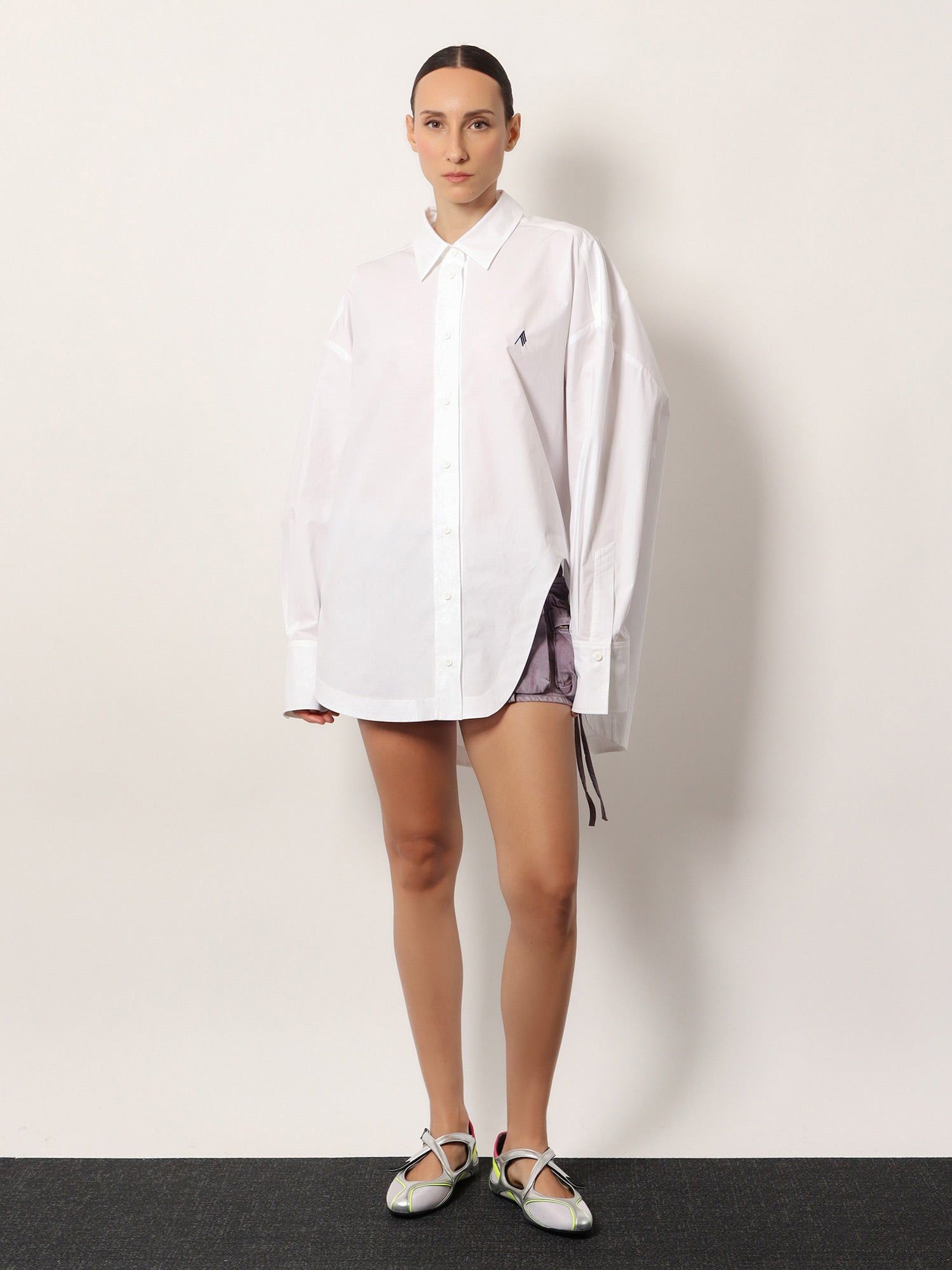 The Attico Oversize Cotton Shirt Size M / US 6-8 / IT 42-44 - 4 Thumbnail