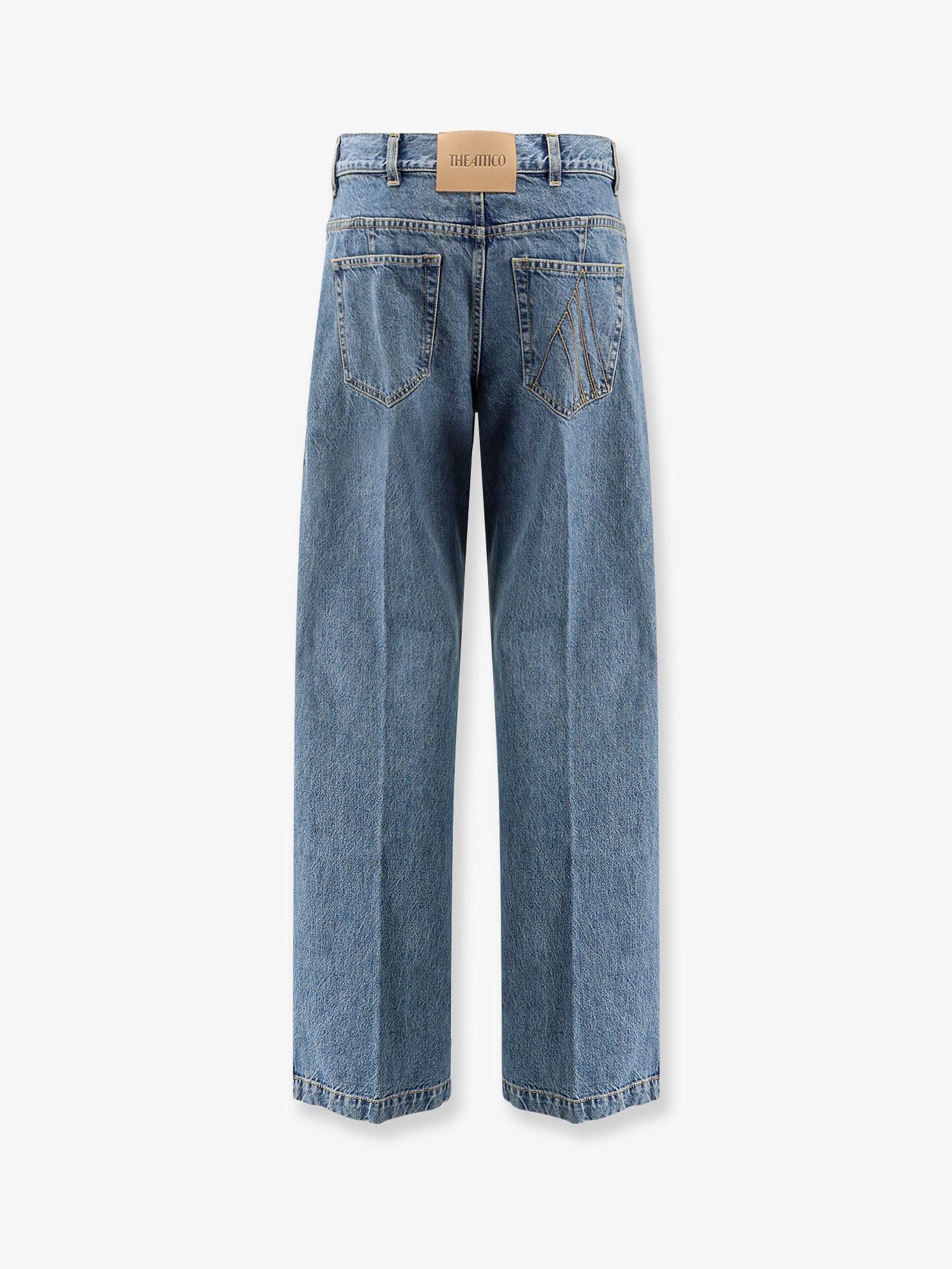 The Attico Jeans With Logo Embroidery Size 27" / US 4 / IT 40 - 2 Thumbnail