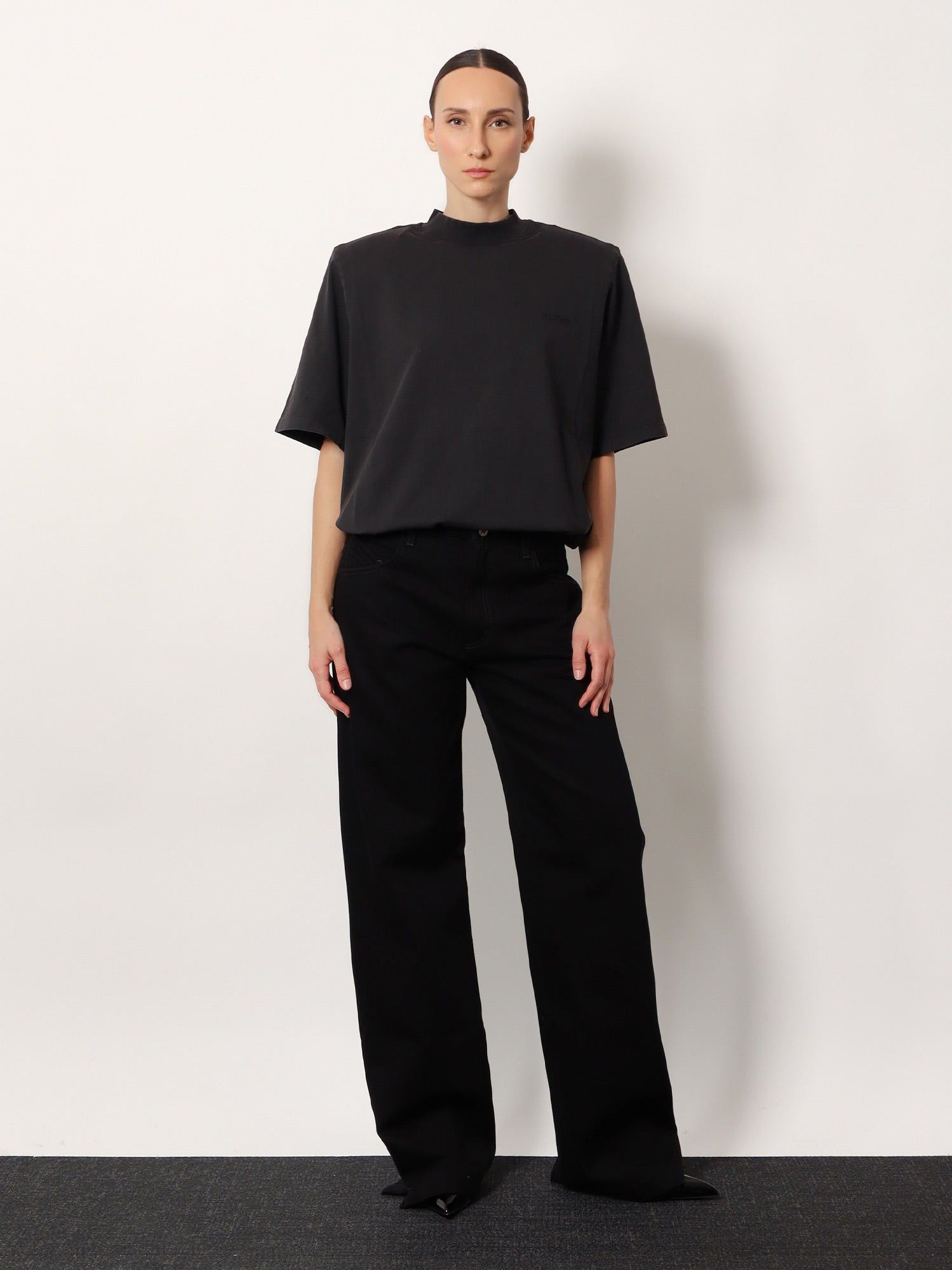The Attico Black Denim Trousers Size 28" / US 6 / IT 42 - 4 Thumbnail