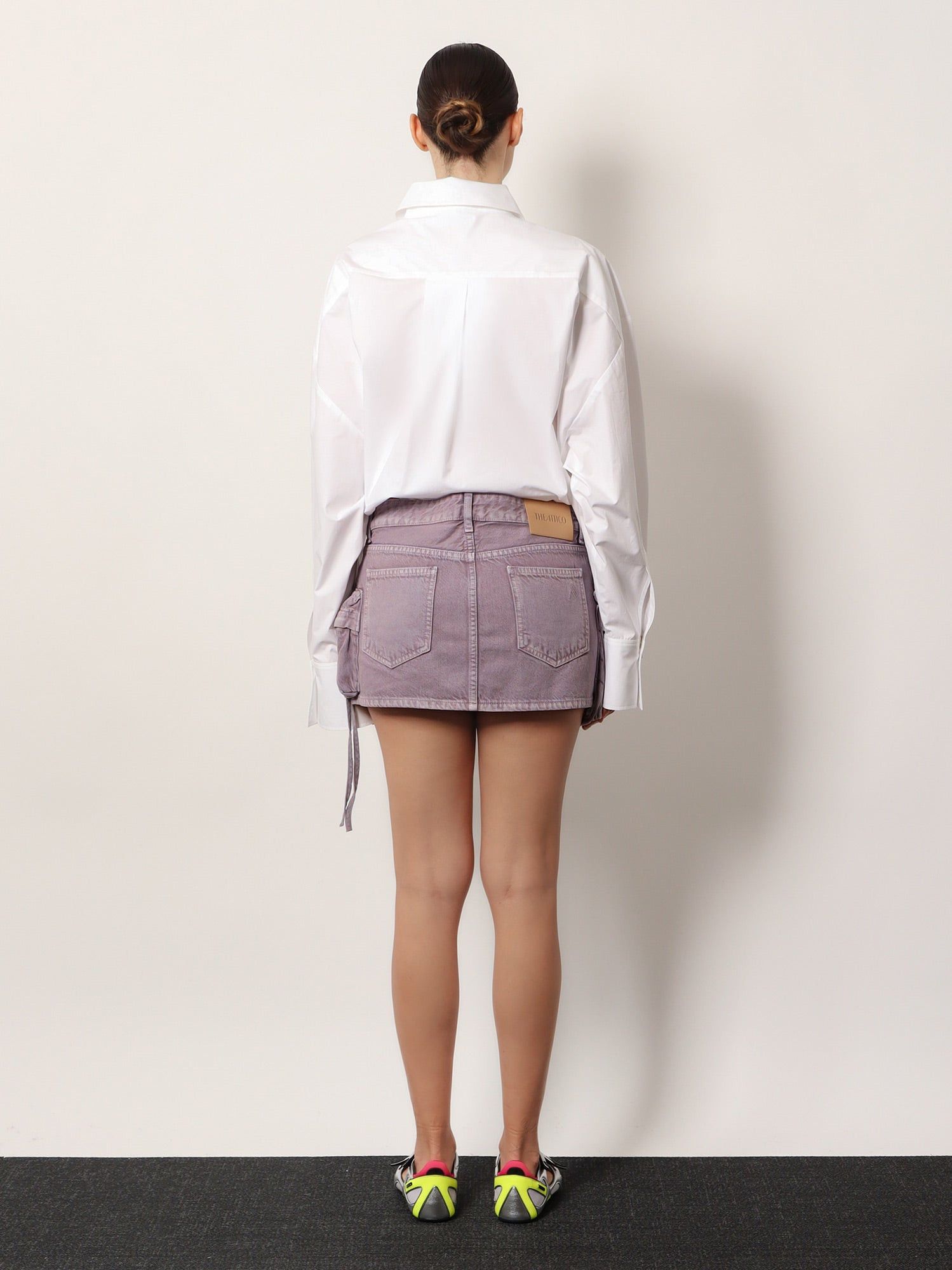 The Attico Cotton Mini Skirt Size 26" / US 2 / IT 38 - 5 Thumbnail